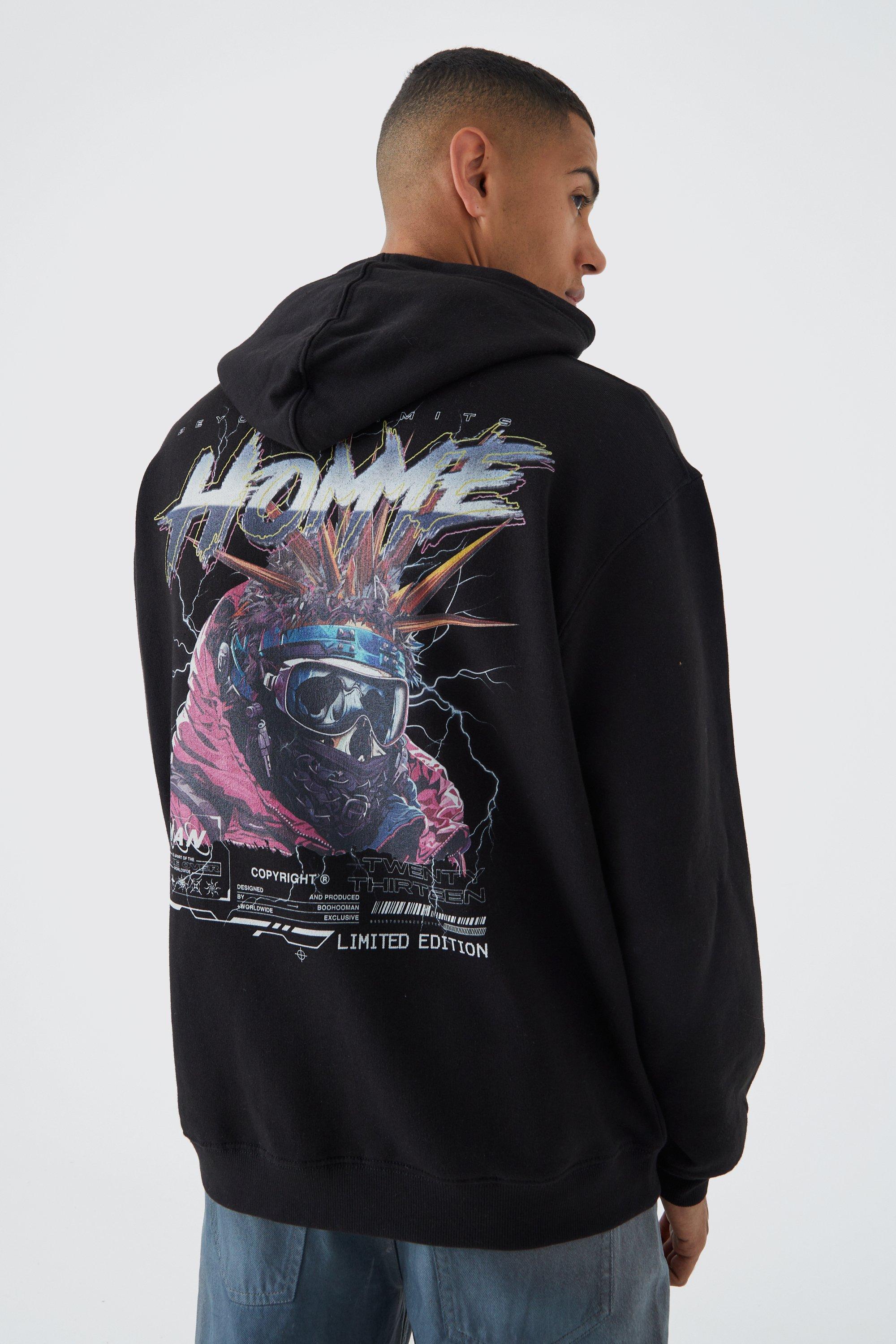 Boohooman black hot sale hoodie