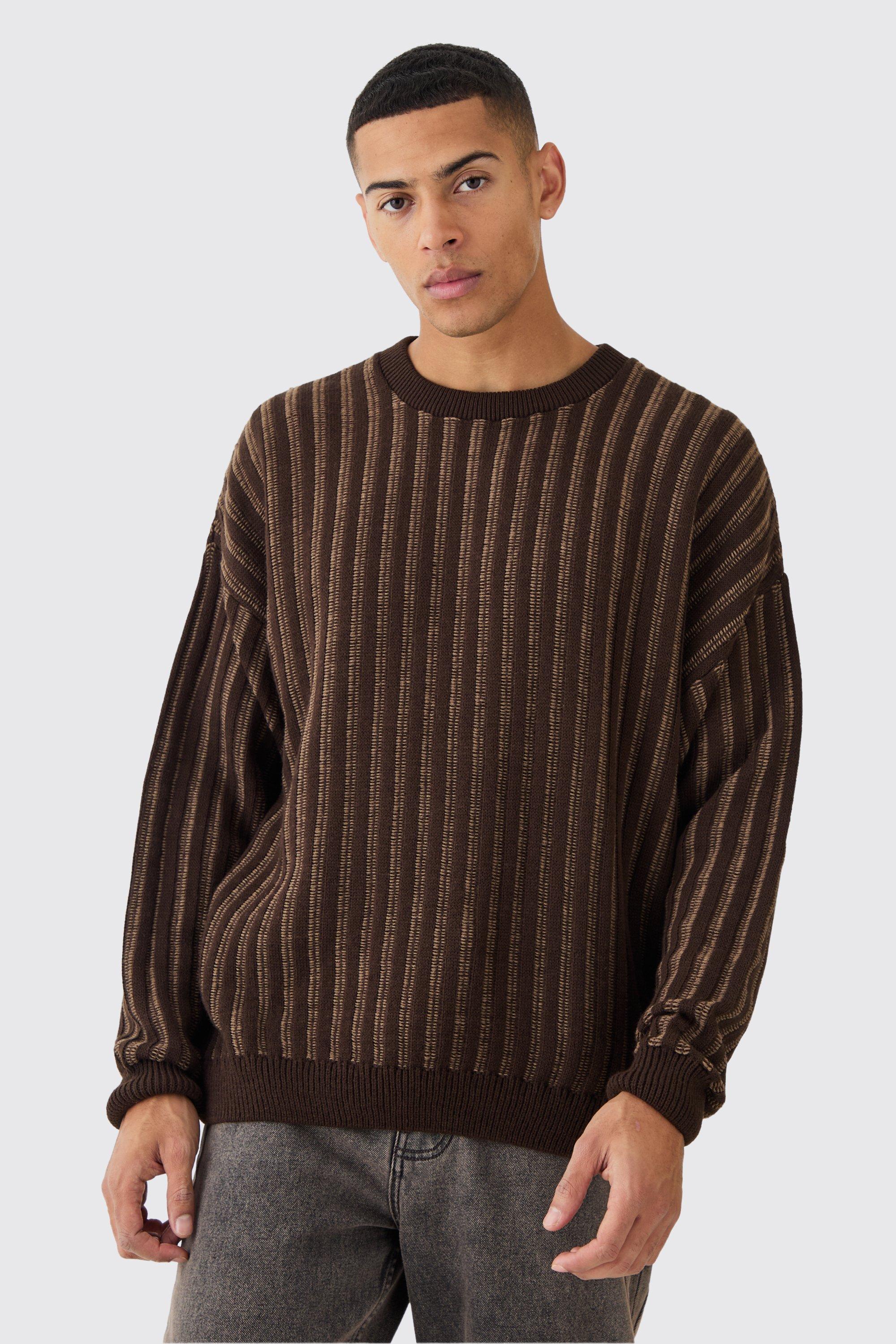 Boxy Boucle Knit Extended Neck Jumper