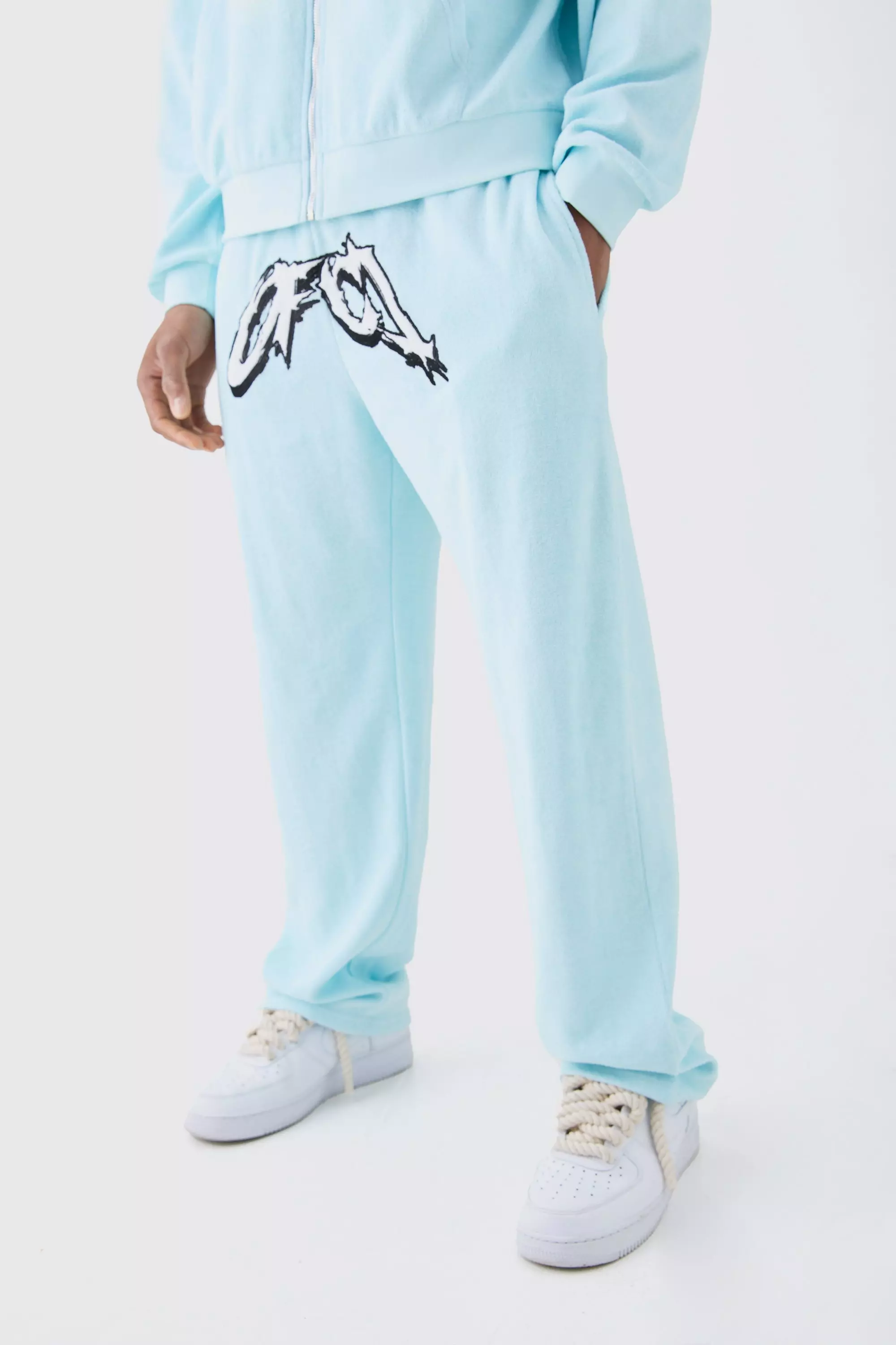 Relaxed Ofcl Towelling Sweatpants Blue