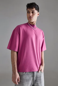 Pink Oversized Boxy Premium Super Heavyweight T-shirt