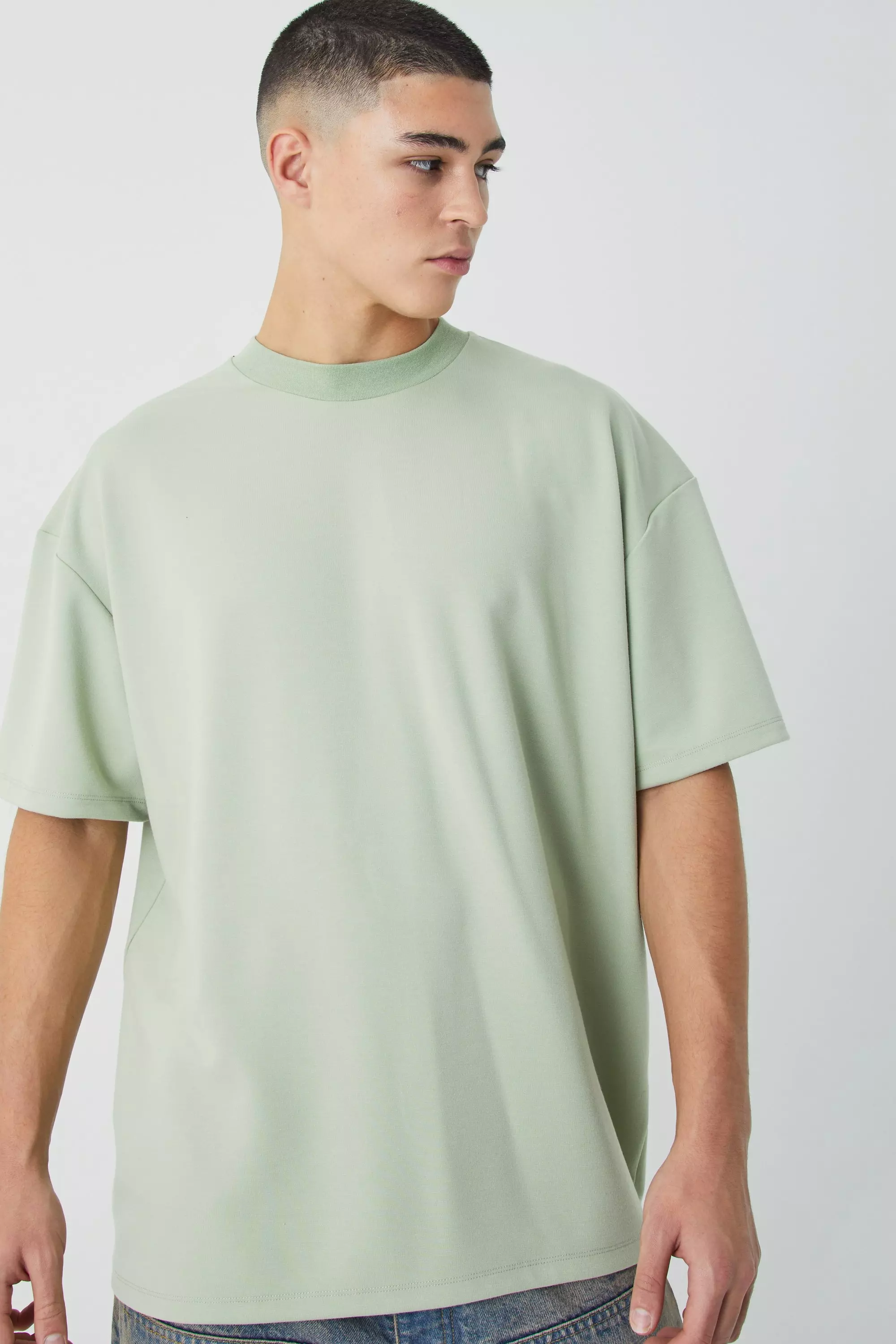 Sage Green Oversized Premium Super Heavyweight T-shirt