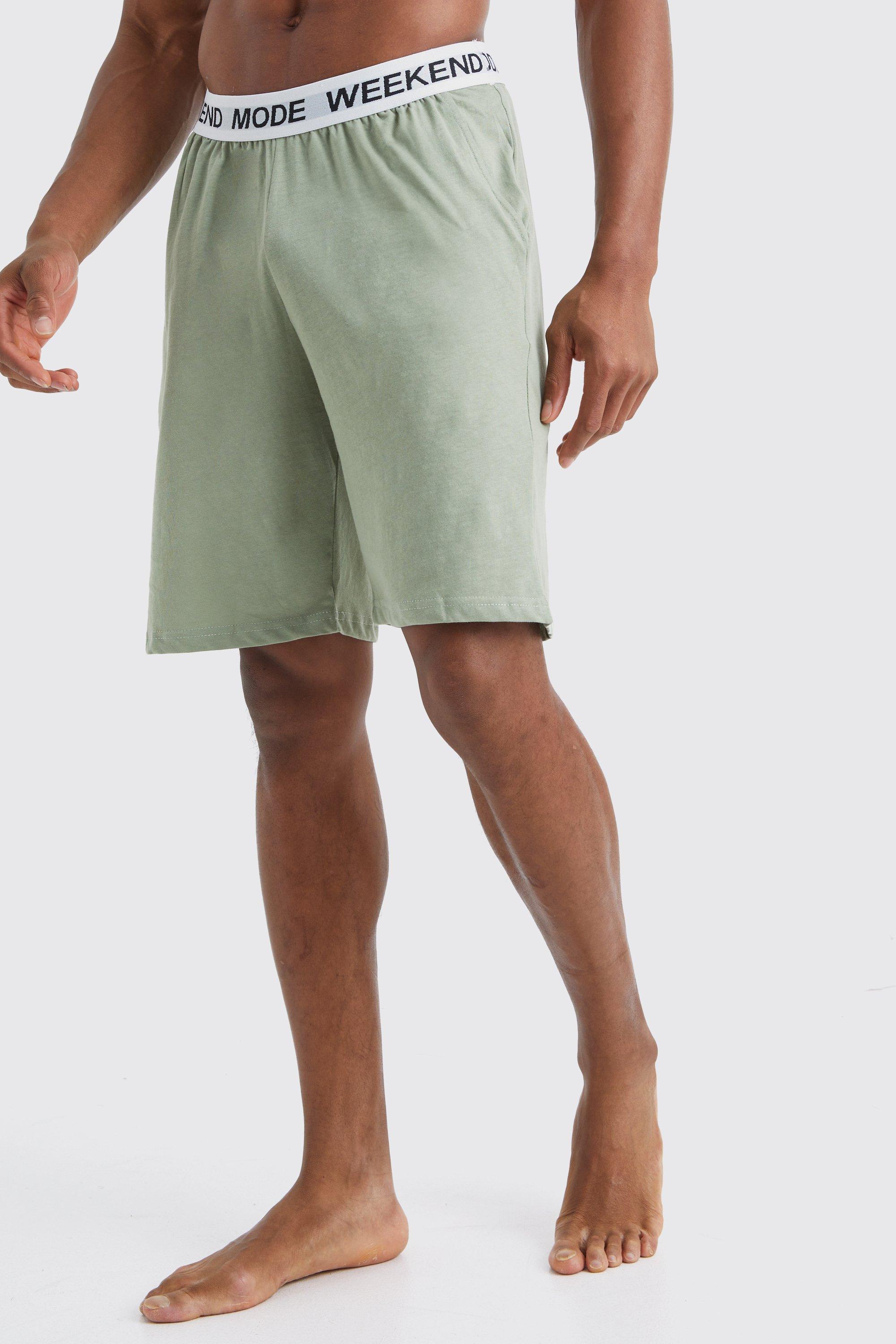 Jacquard Waistband Lounge Shorts boohooMAN USA