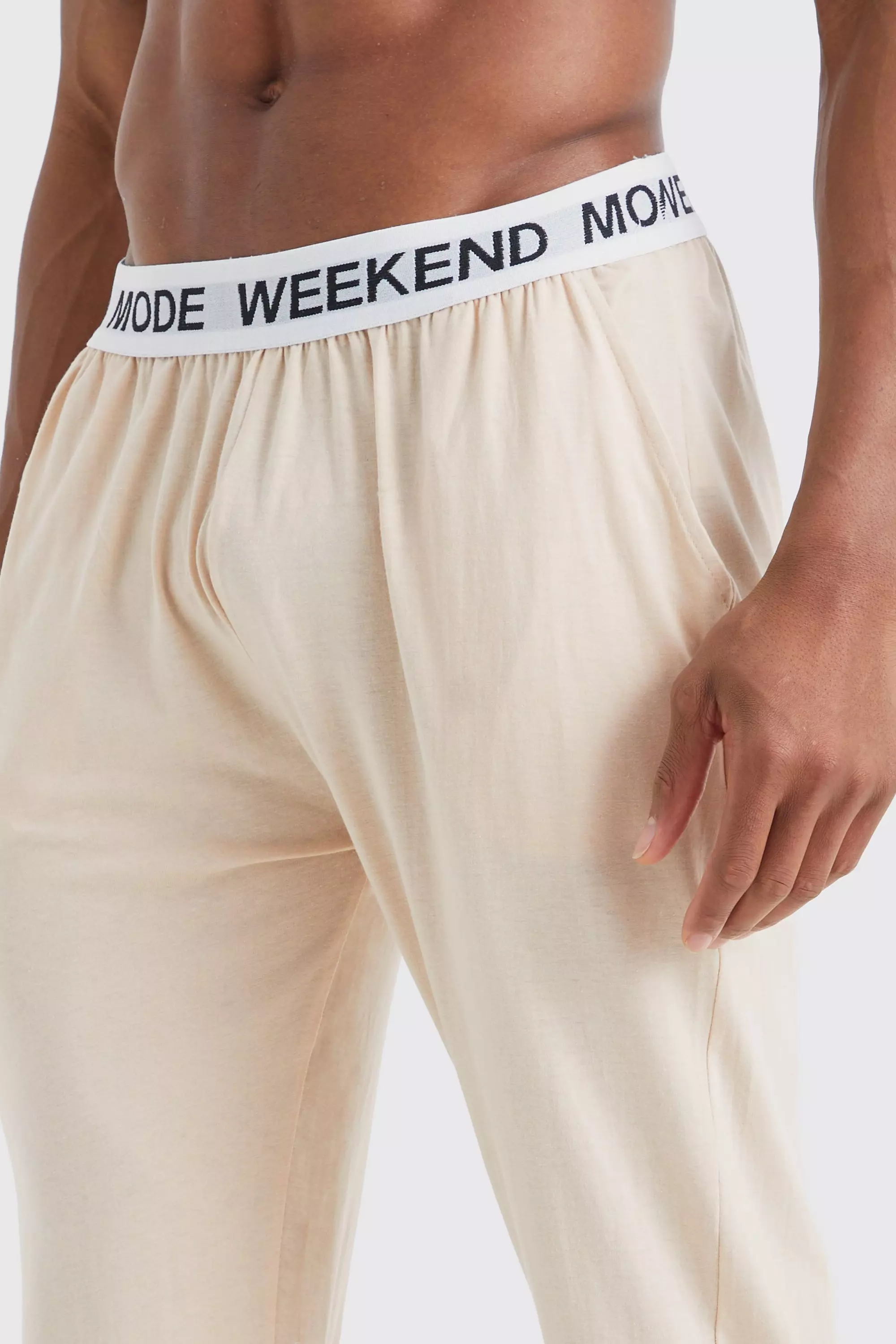 Jacquard Waistband Lounge Pants | boohooMAN USA