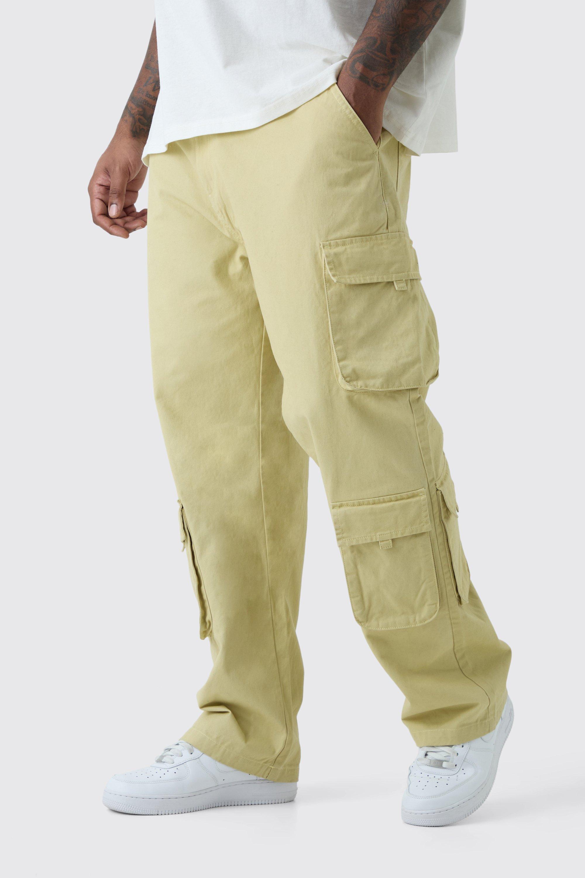 Plus Fixed Waist Slim Chino Trouser