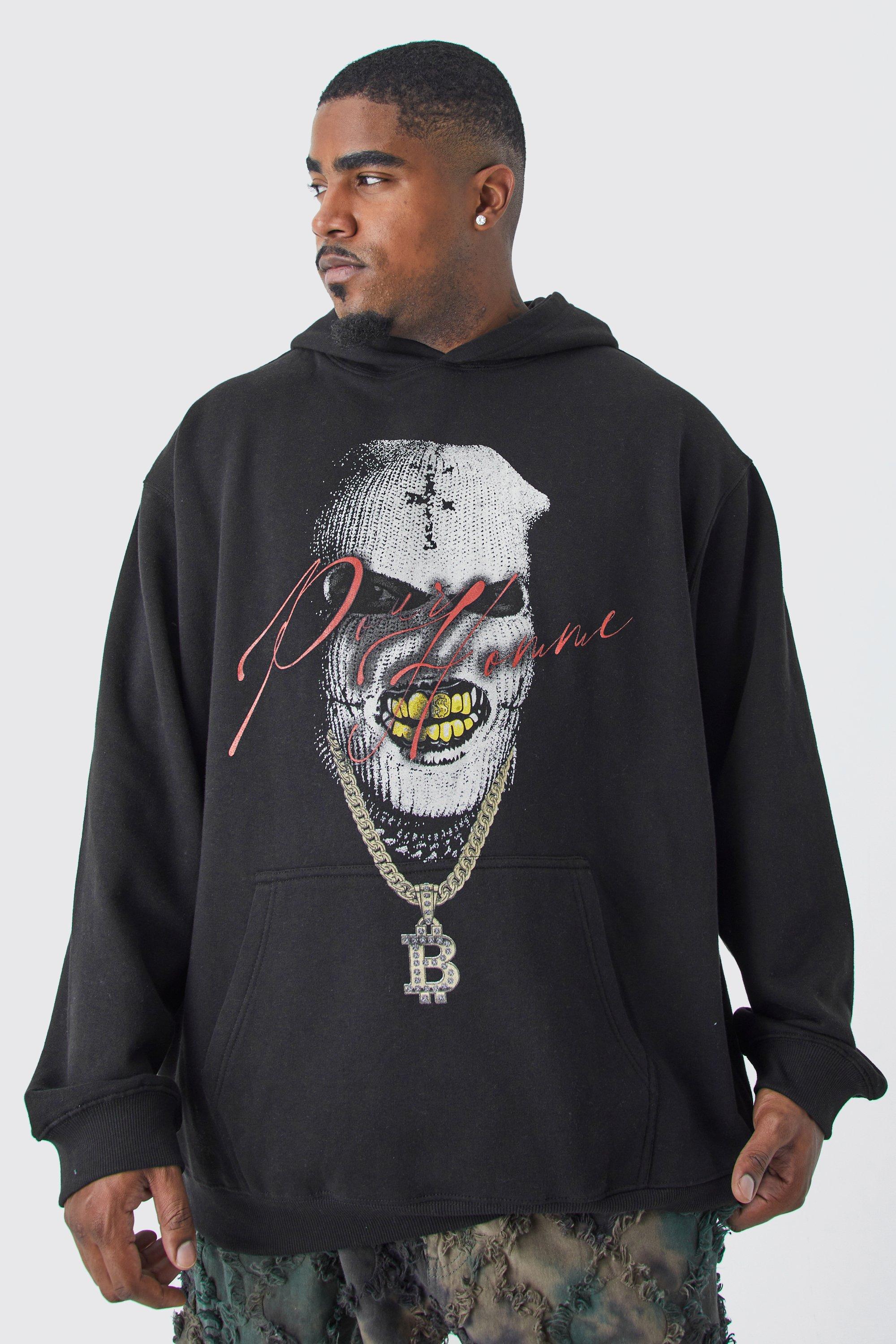 Mens Plus Size Hoodies | 3XL Hoodies | boohooMAN UK