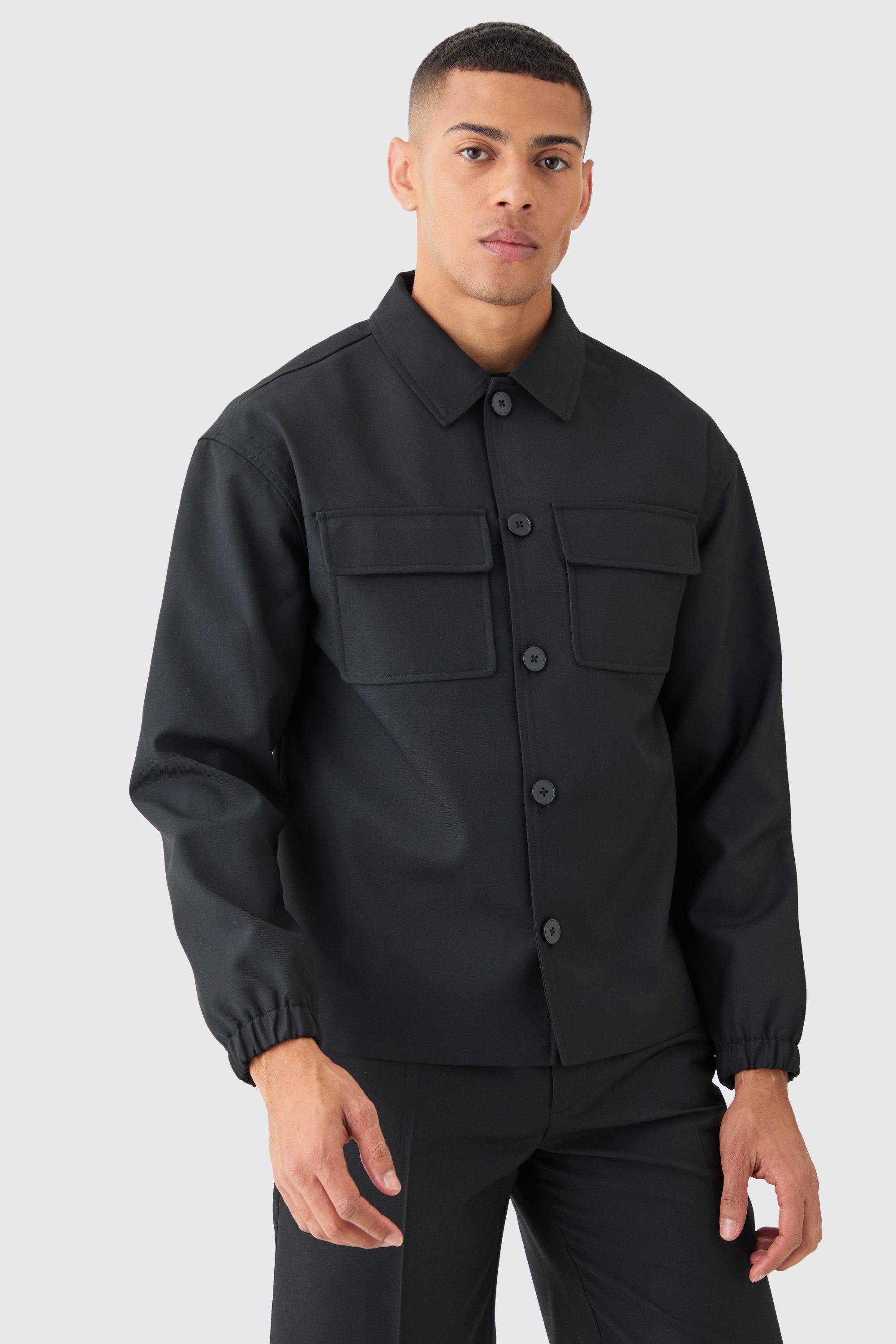 Chemise cargo habillée, Black