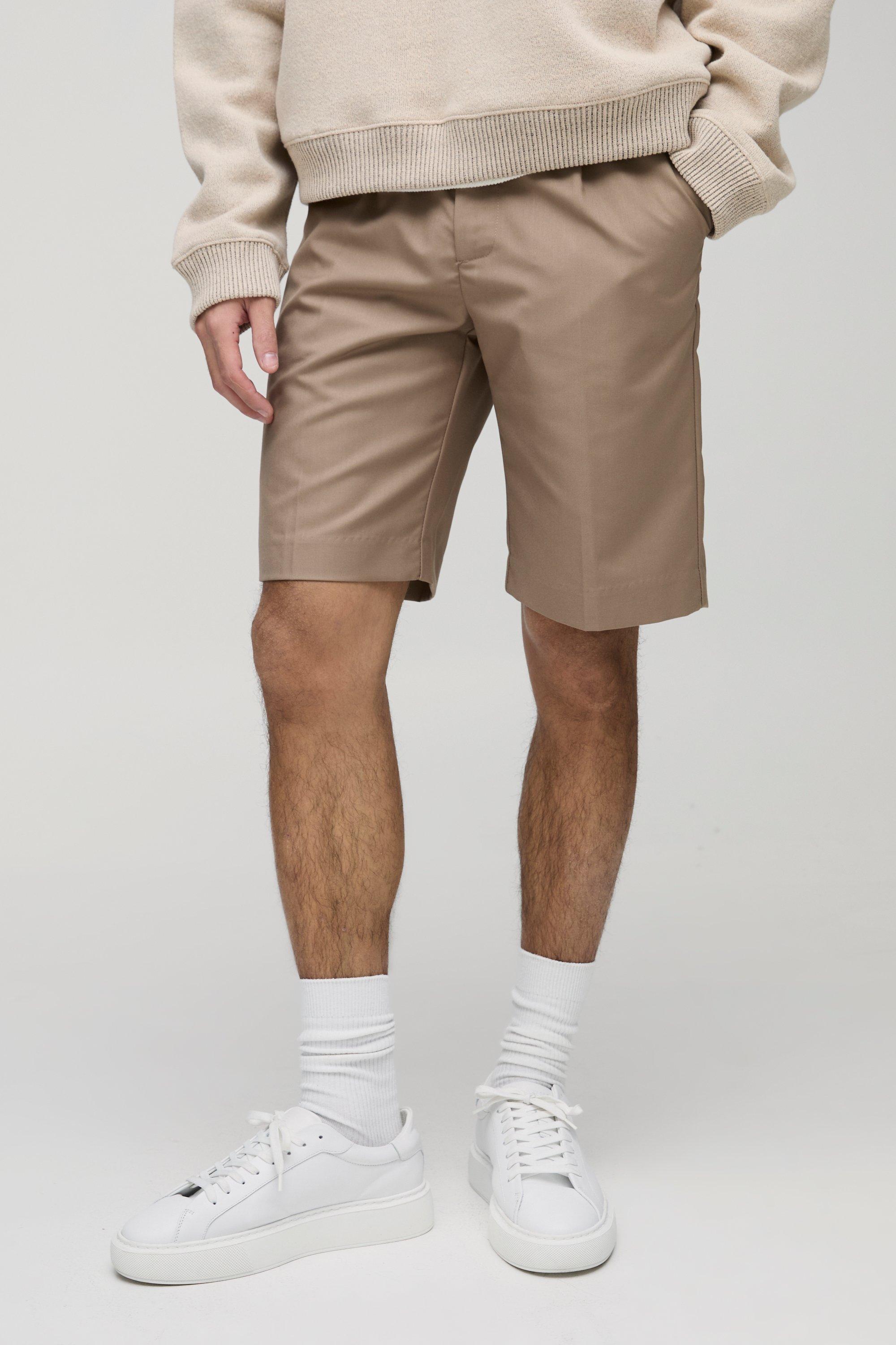 Maßgeschneiderte Shorts, Taupe