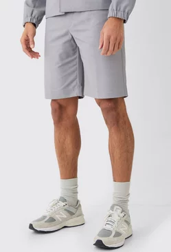 Tailored Relaxed Fit Shorts Grey