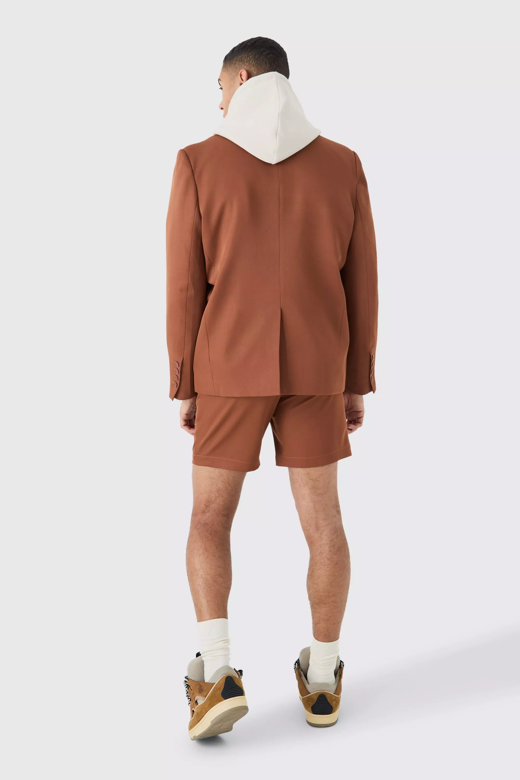 Rust Mix & Match Oversized Double Breasted Blazer alternative image