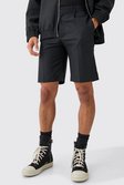Black Getailleerde Baggy Shorts