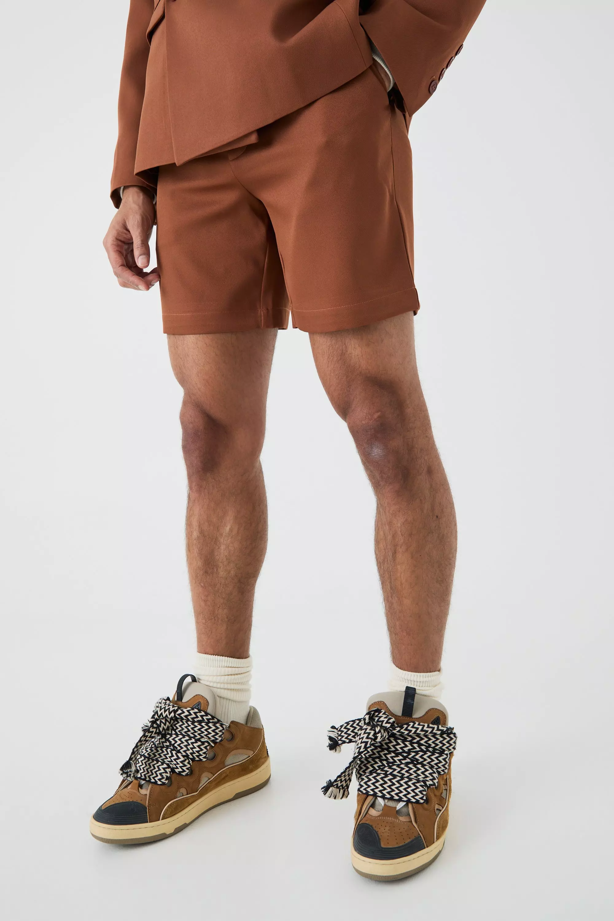 Mix & Match Tailored Shorts Rust