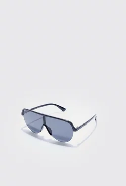 Black Shield Racer Sunglasses