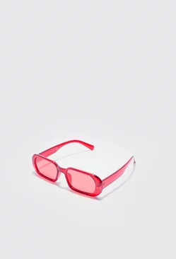 Chunky Plastic Sunglasses Red