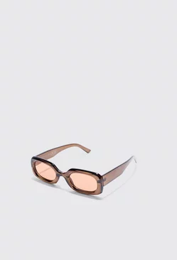 Chunky Frame Sunglasses Khaki