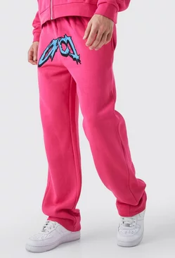 Relaxed Satin Ofcl Gusset Jogger Pink