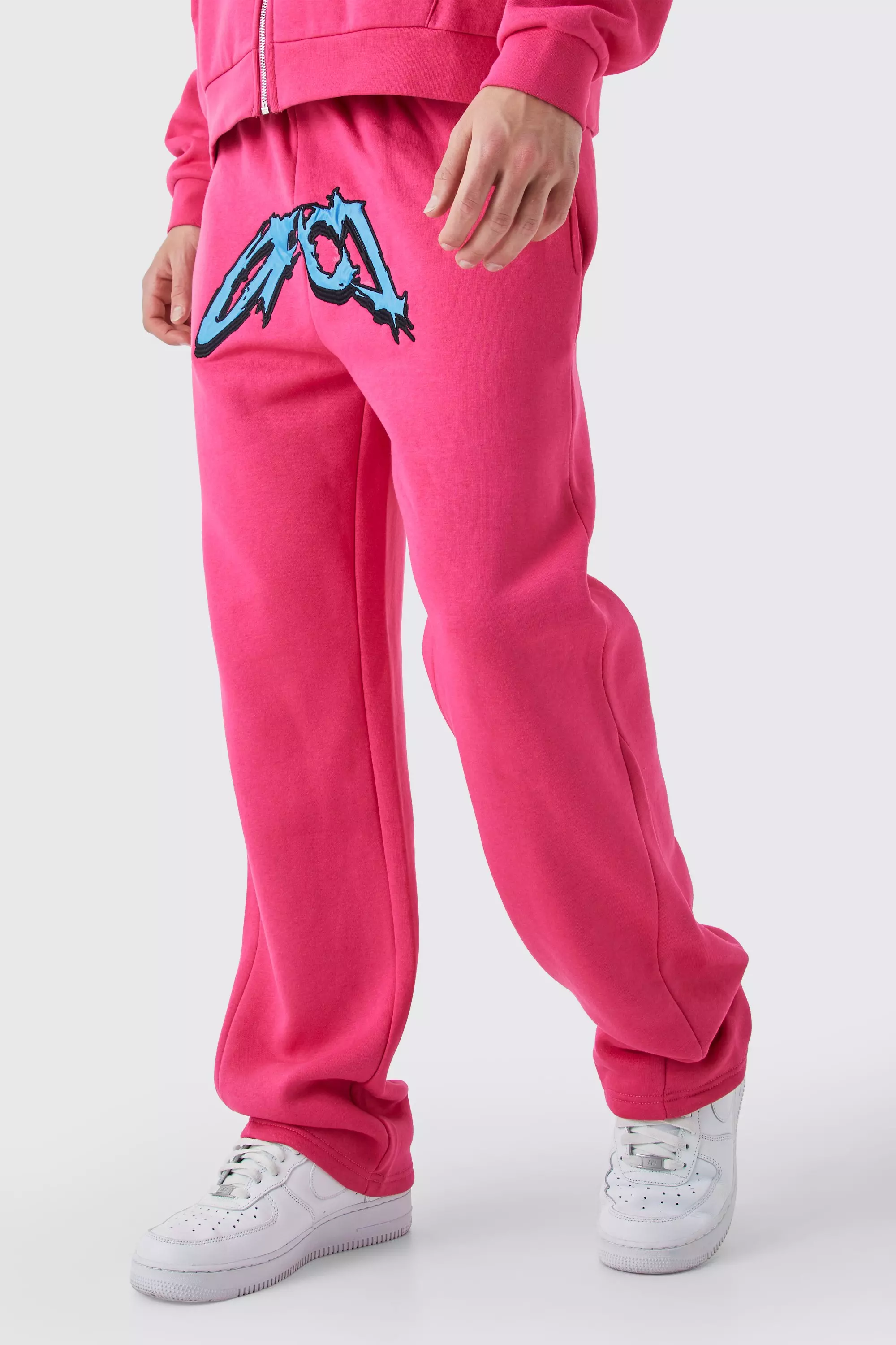 Relaxed Satin Ofcl Gusset Jogger Pink