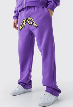 Relaxed Satin Ofcl Gusset Jogger Purple