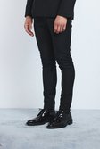 Black Getailleerde Super Skinny Fit Broek Met Tailleband