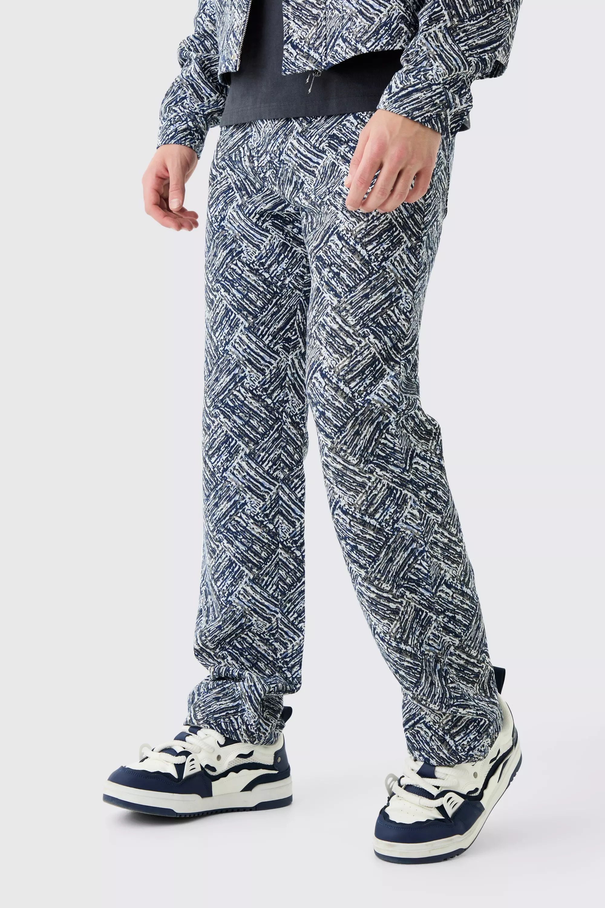 Blue Relaxed Rigid Fabric Interest Jeans alternative image