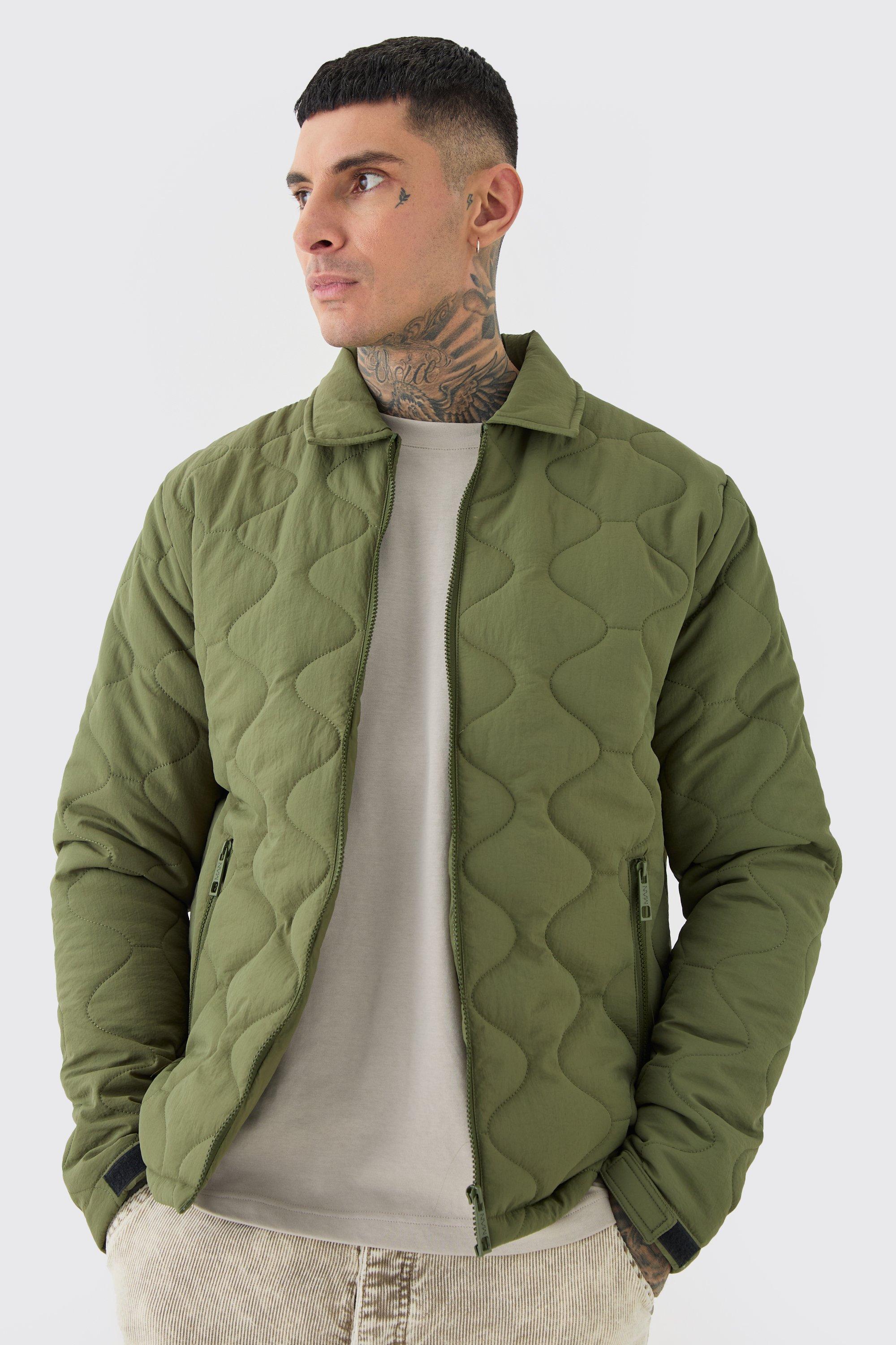 Mens tall quilted jacket best sale