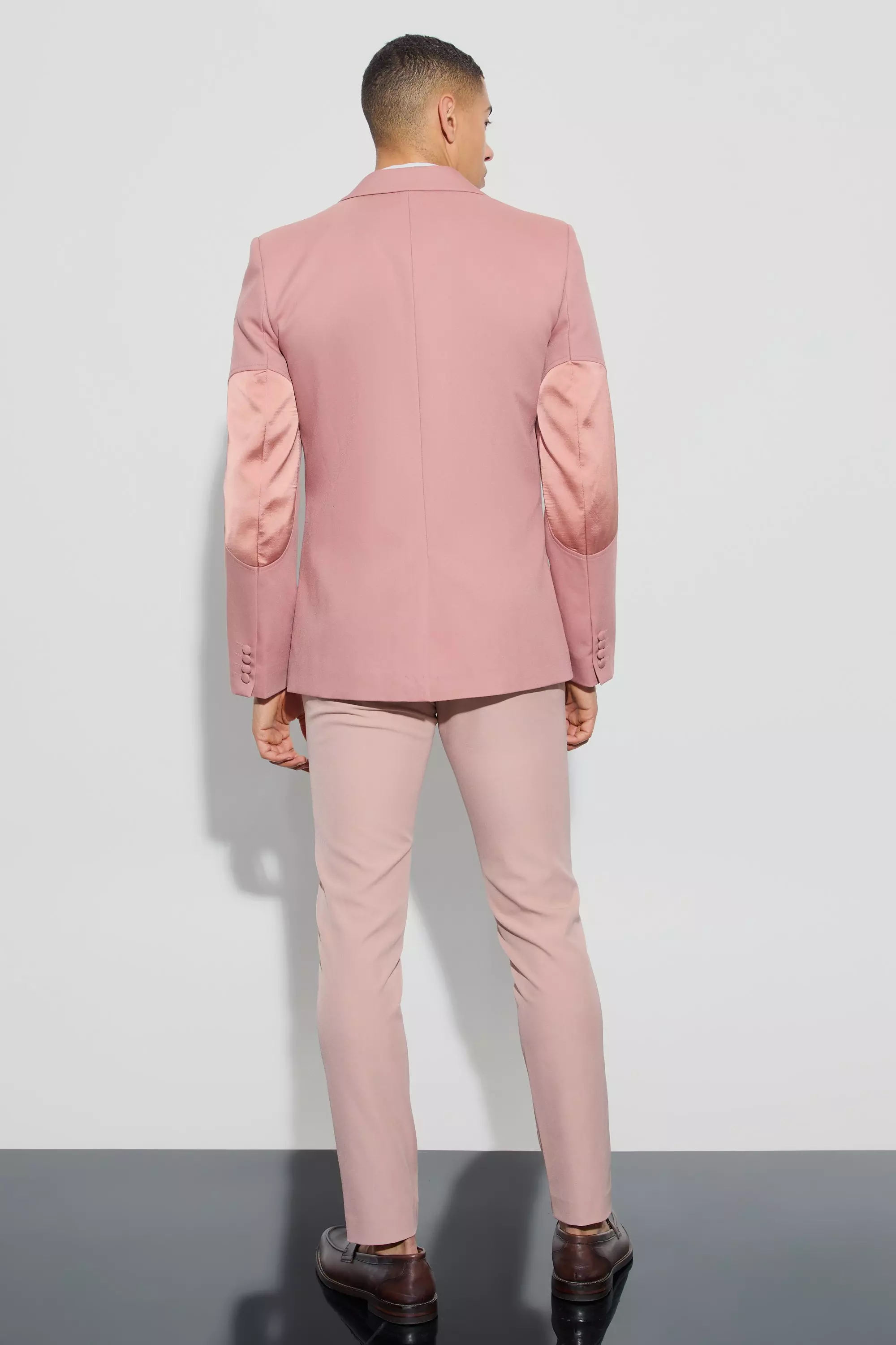 Strukturierter Slim-Fit Blazer mit Aufnähern, Red alternatives Bild