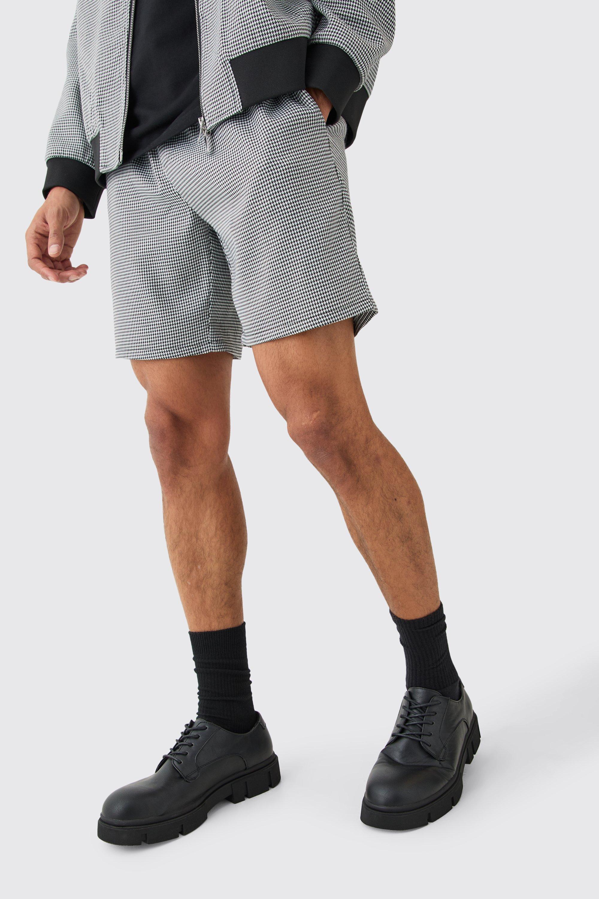 Smarte kariert Shorts, Black