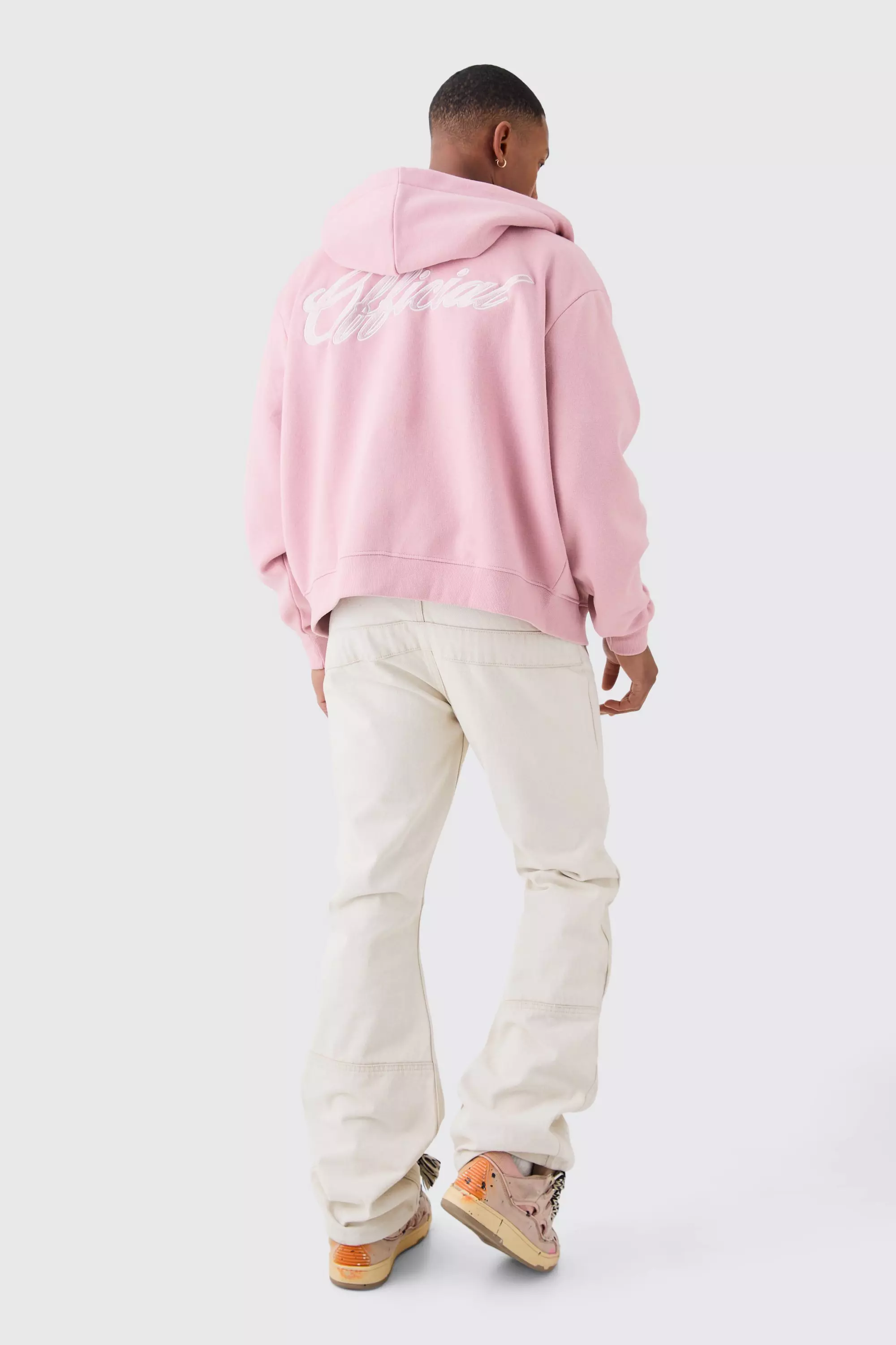 Official Boxy Fit Zip Through Hoodie | boohooMAN USA