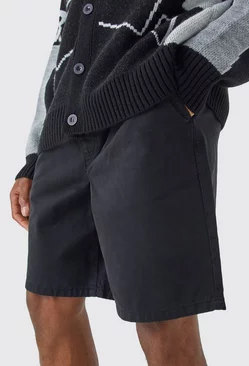 Black Relaxed Fit Shorts