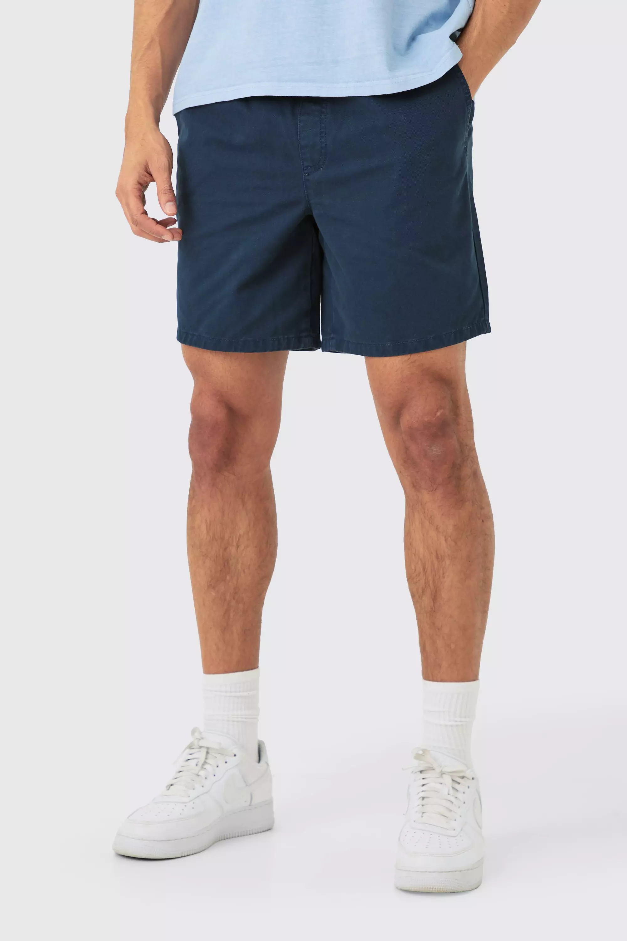 Relaxed Fit Short Shorts Navy