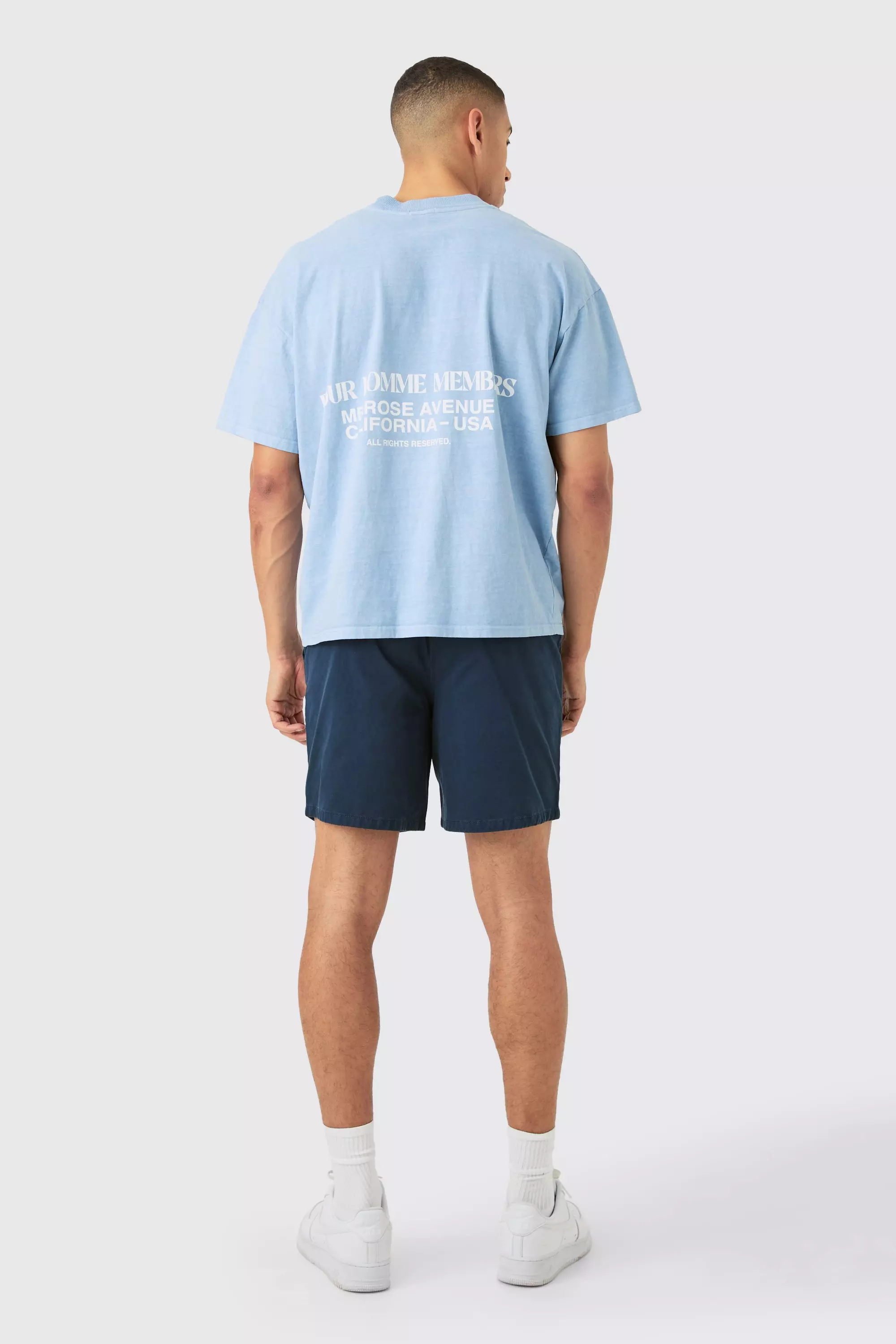 Kurze lockere Shorts in Dunkelblau, Navy alternatives Bild
