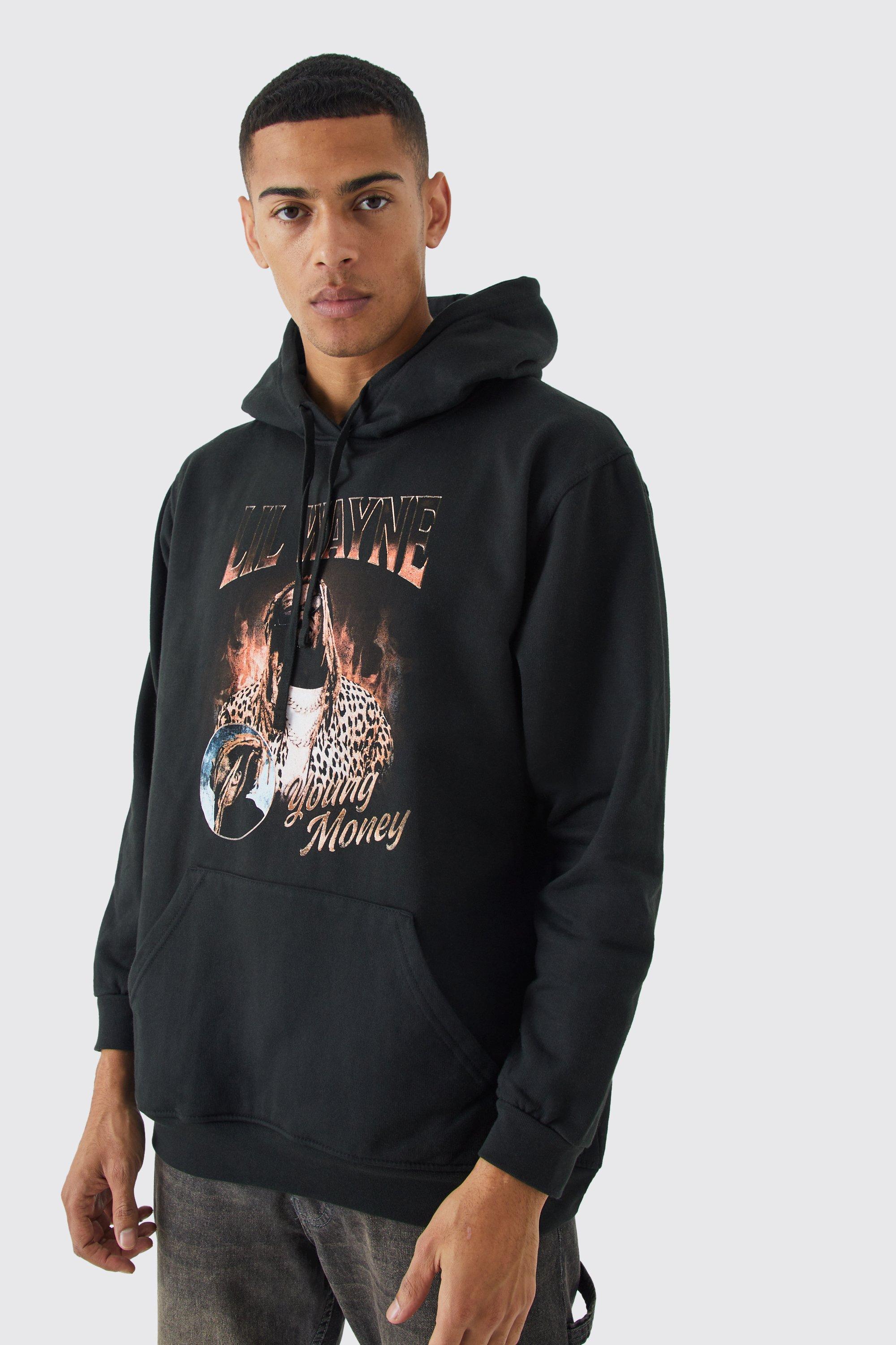 Oversized Lil Wayne Young Money License Hoodie boohooMAN IE