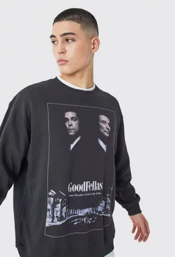 Oversized Goodfellas License Sweatshirt Black