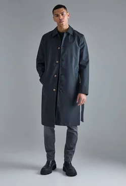 Classic Belted Trench Coat Black