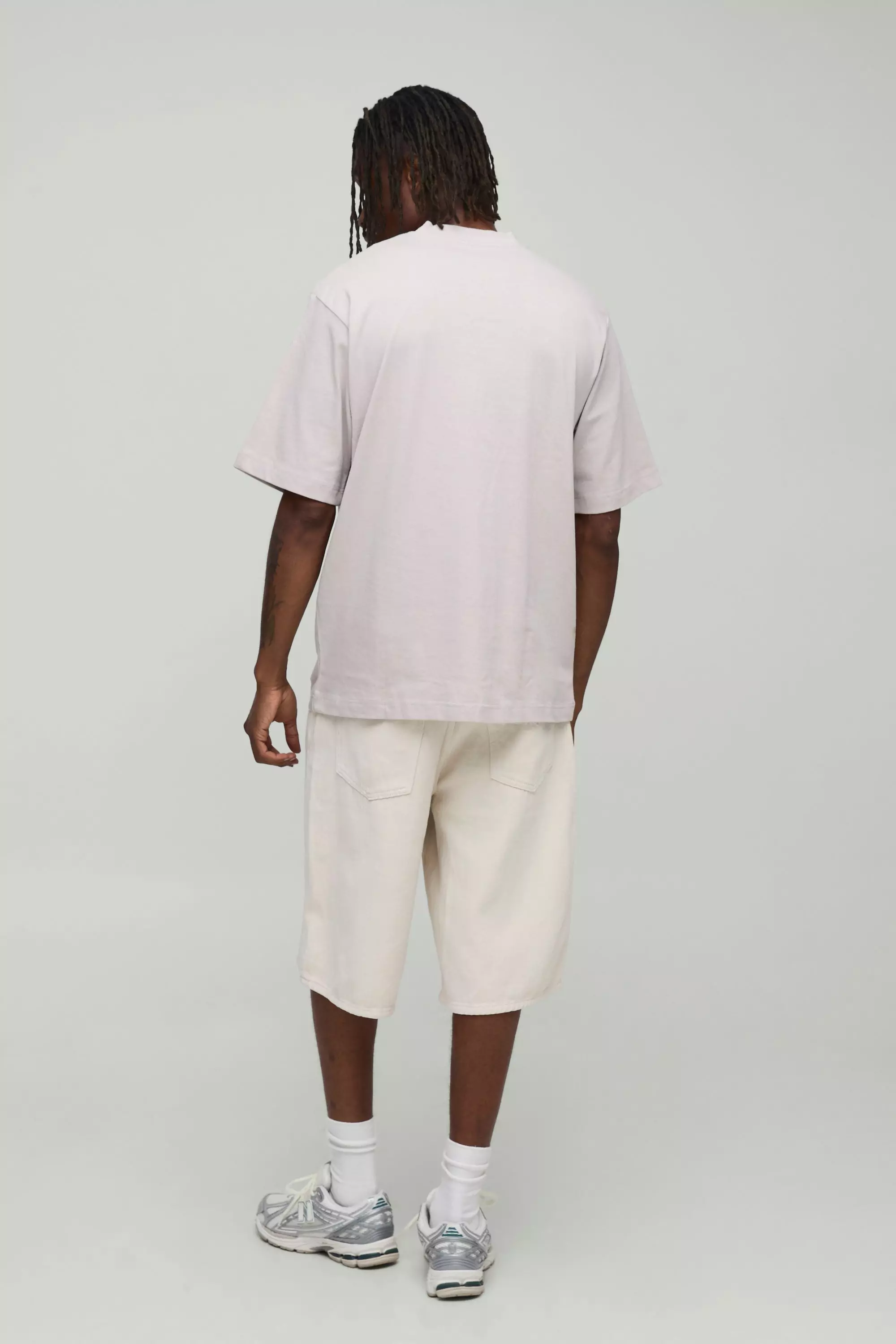 Tall Regular Fit Core Heavy Jacquard Neck T-shirt | boohooMAN USA