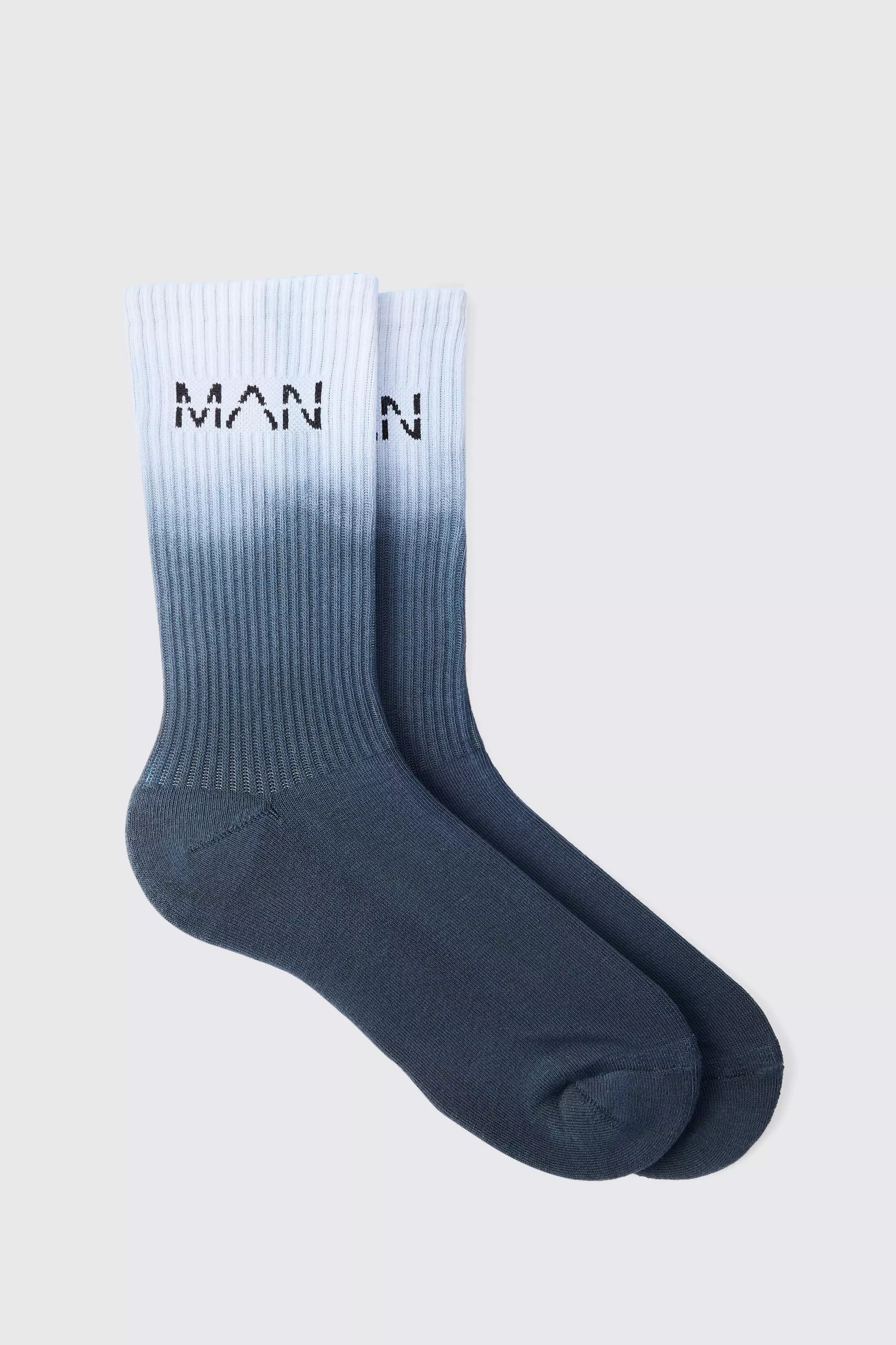 Man Active Ombre Socks Grey