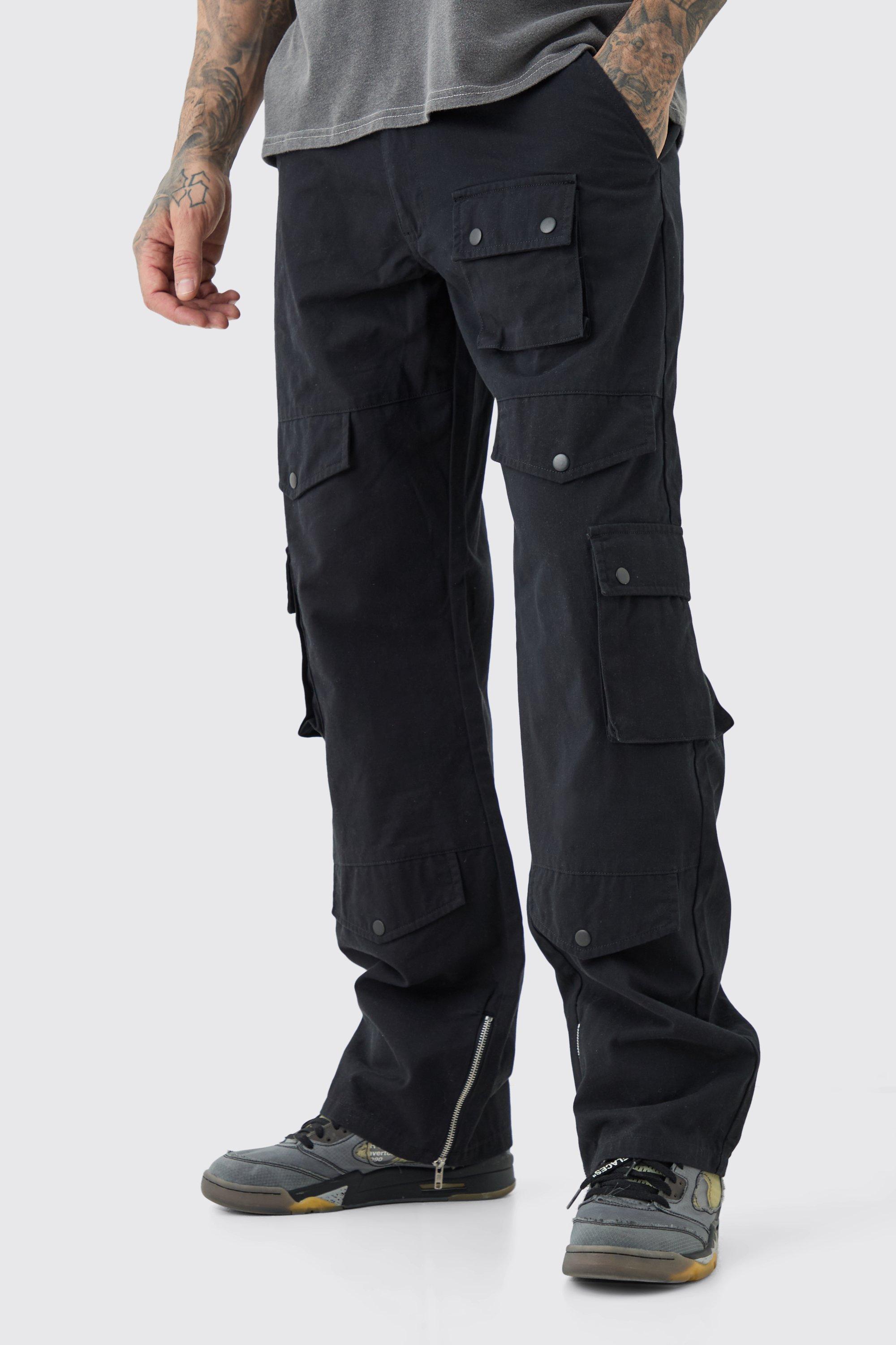 Concrete Black Smart Fit Trousers