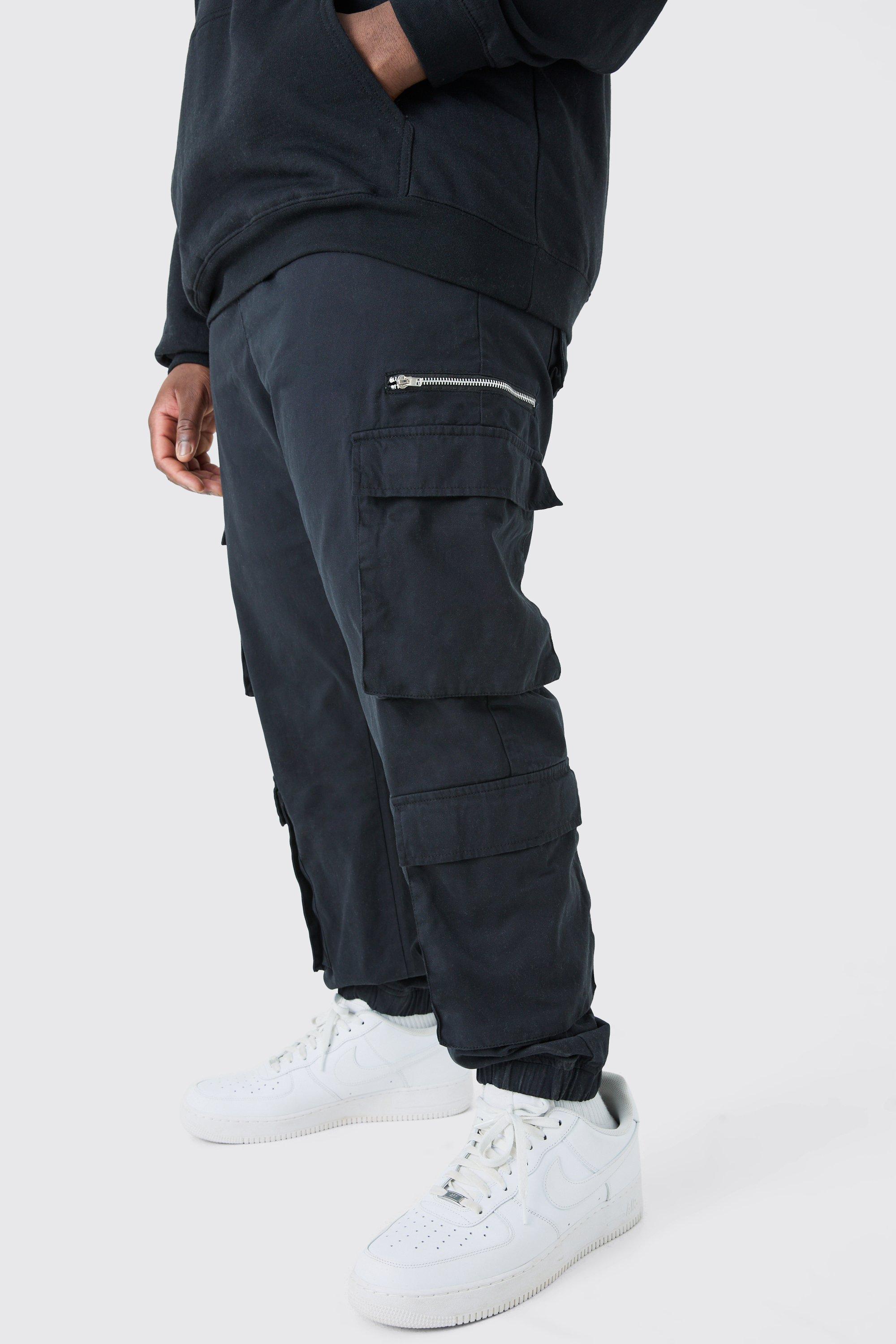 Slim-Fit Twill Cargo-Hose