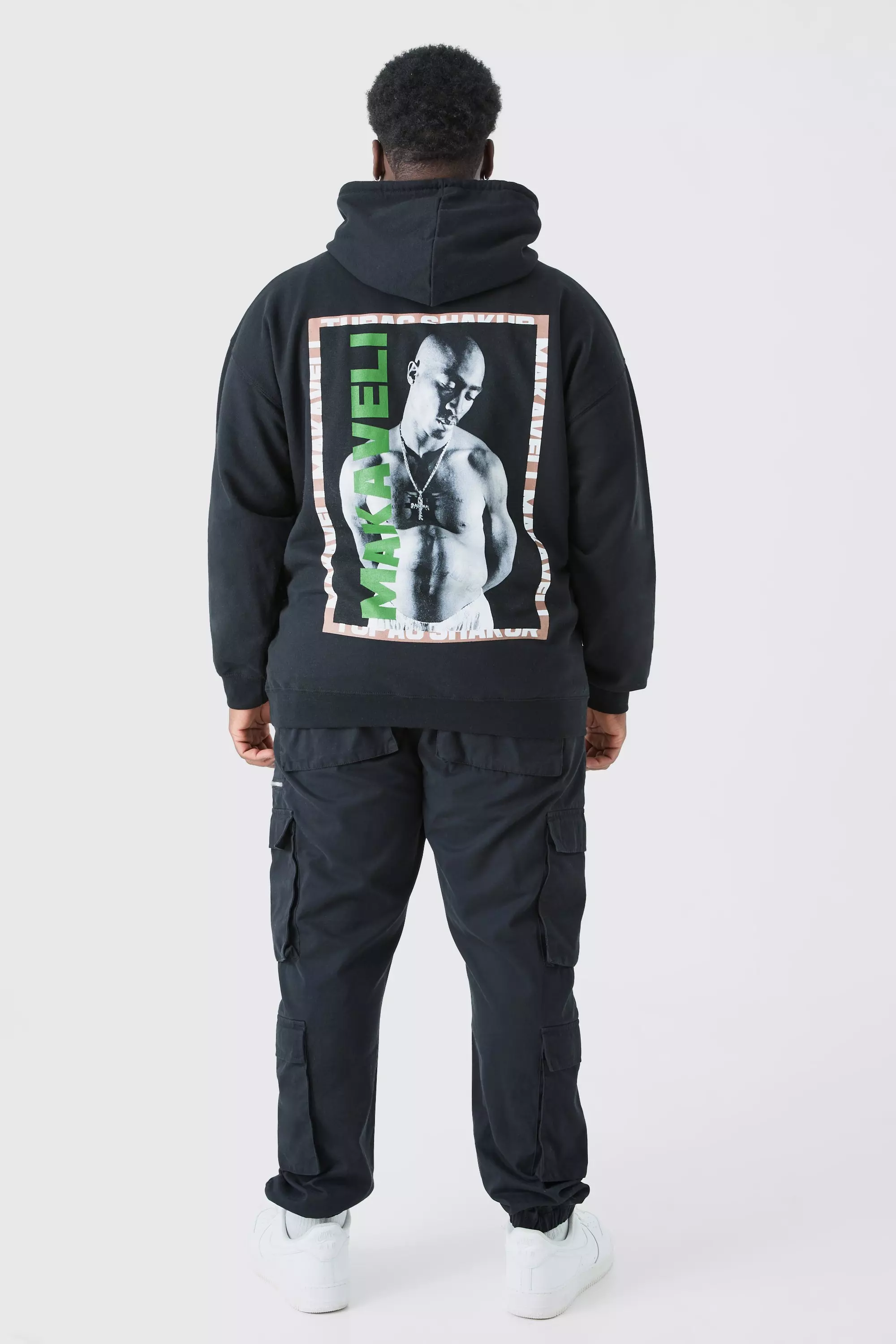 Grande taille - Pantalon cargo à cordon de serrage, Black autre image