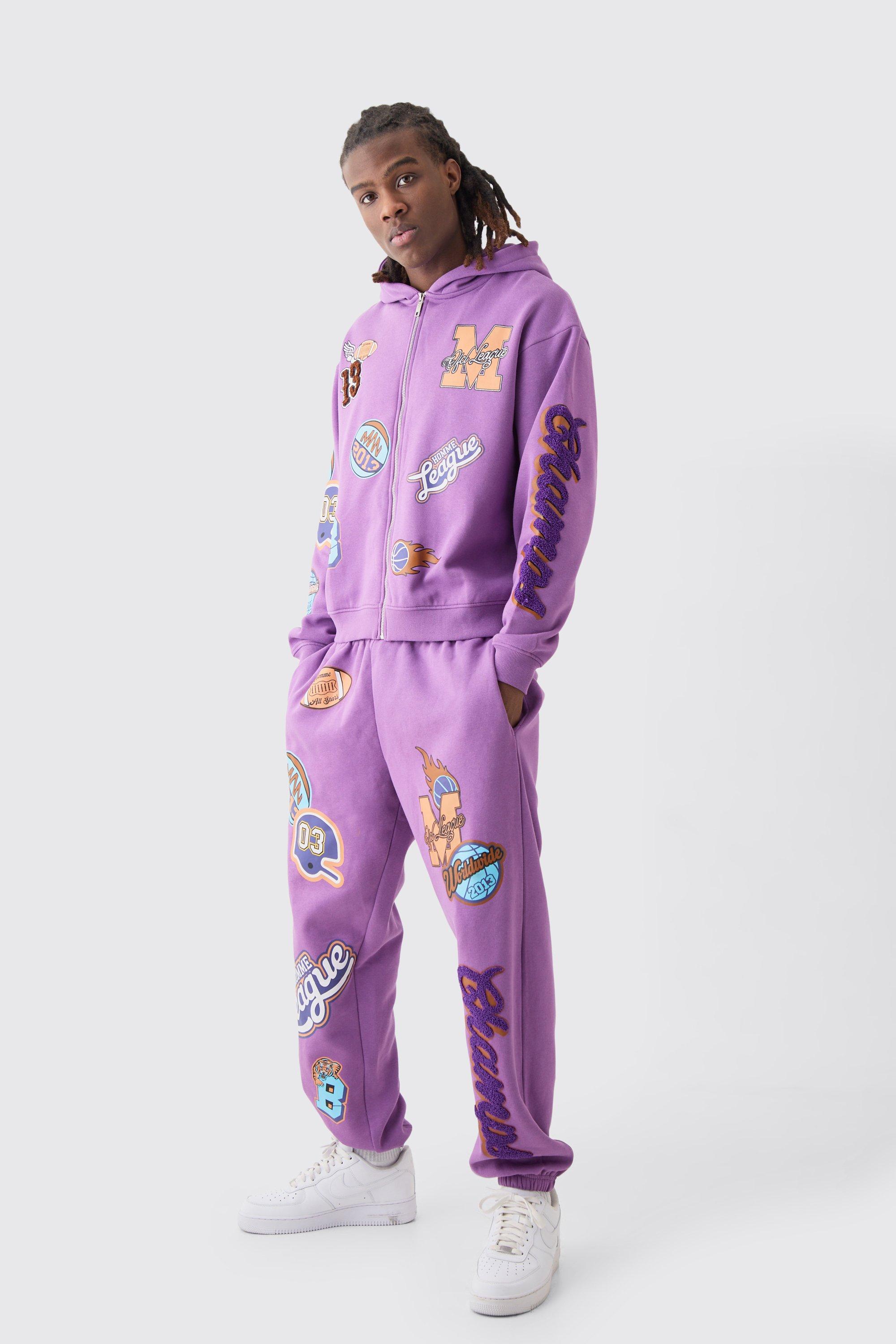 Champion cheap tracksuit purple