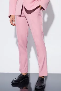 Slim Fixed Waist Tailored Trouser Dusty pink