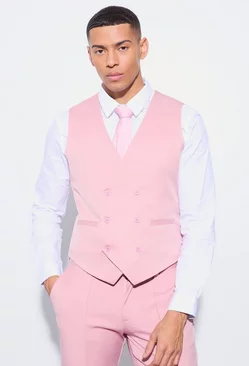 Pink Slim Waistcoat