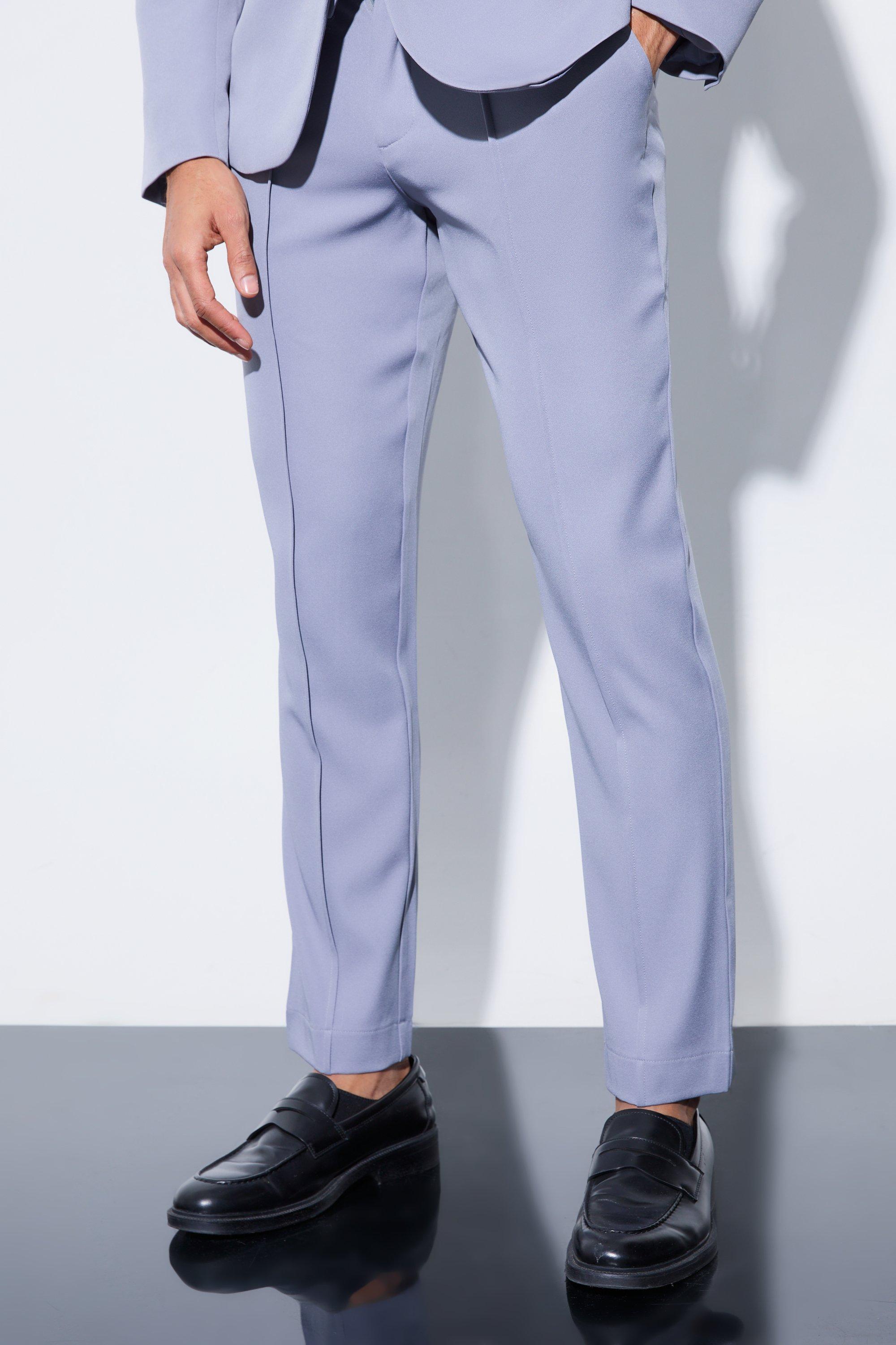 Grey Slim Fixed Waist Tailored Trouser