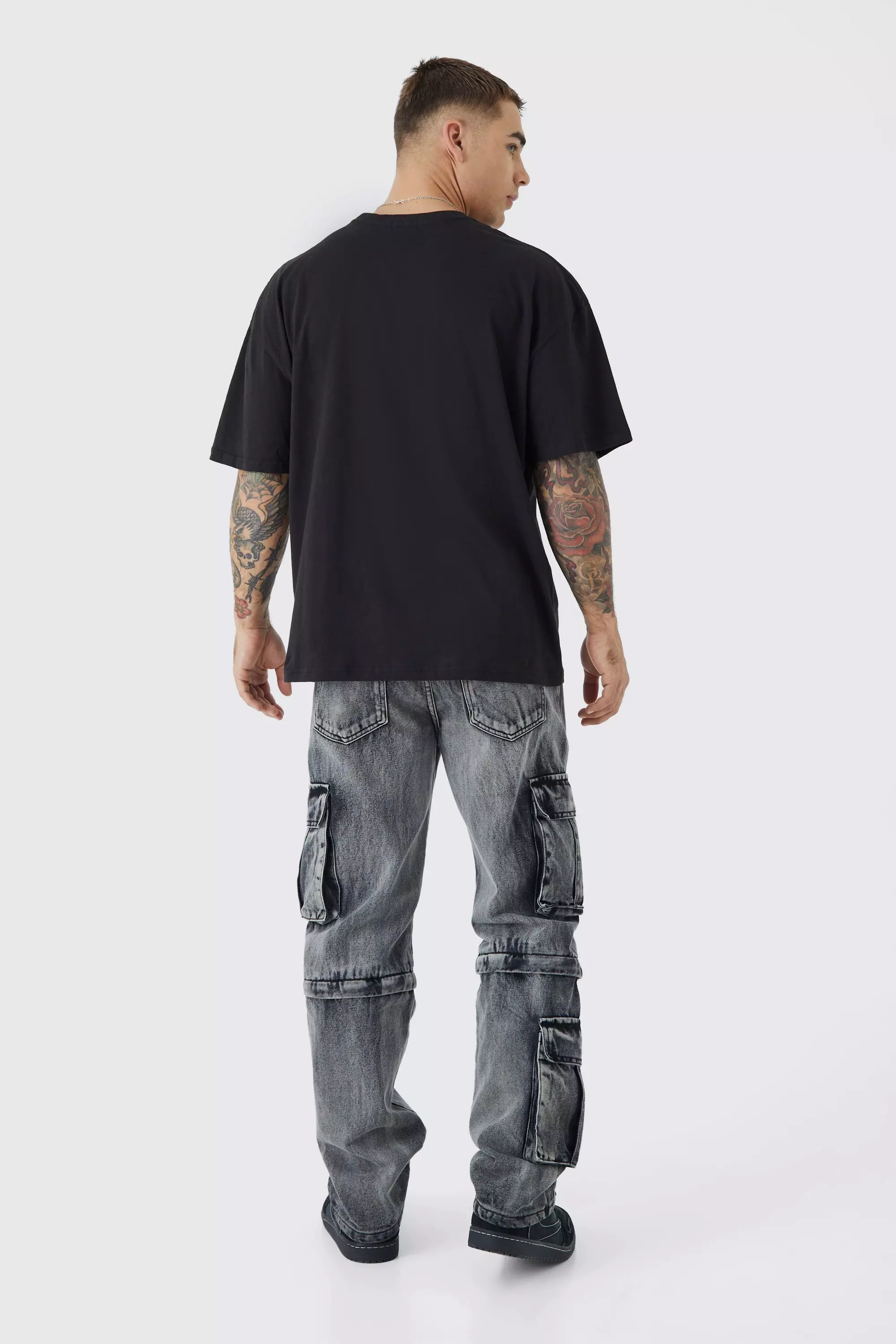 Black Oversized Homme Graphic T-shirt alternative image