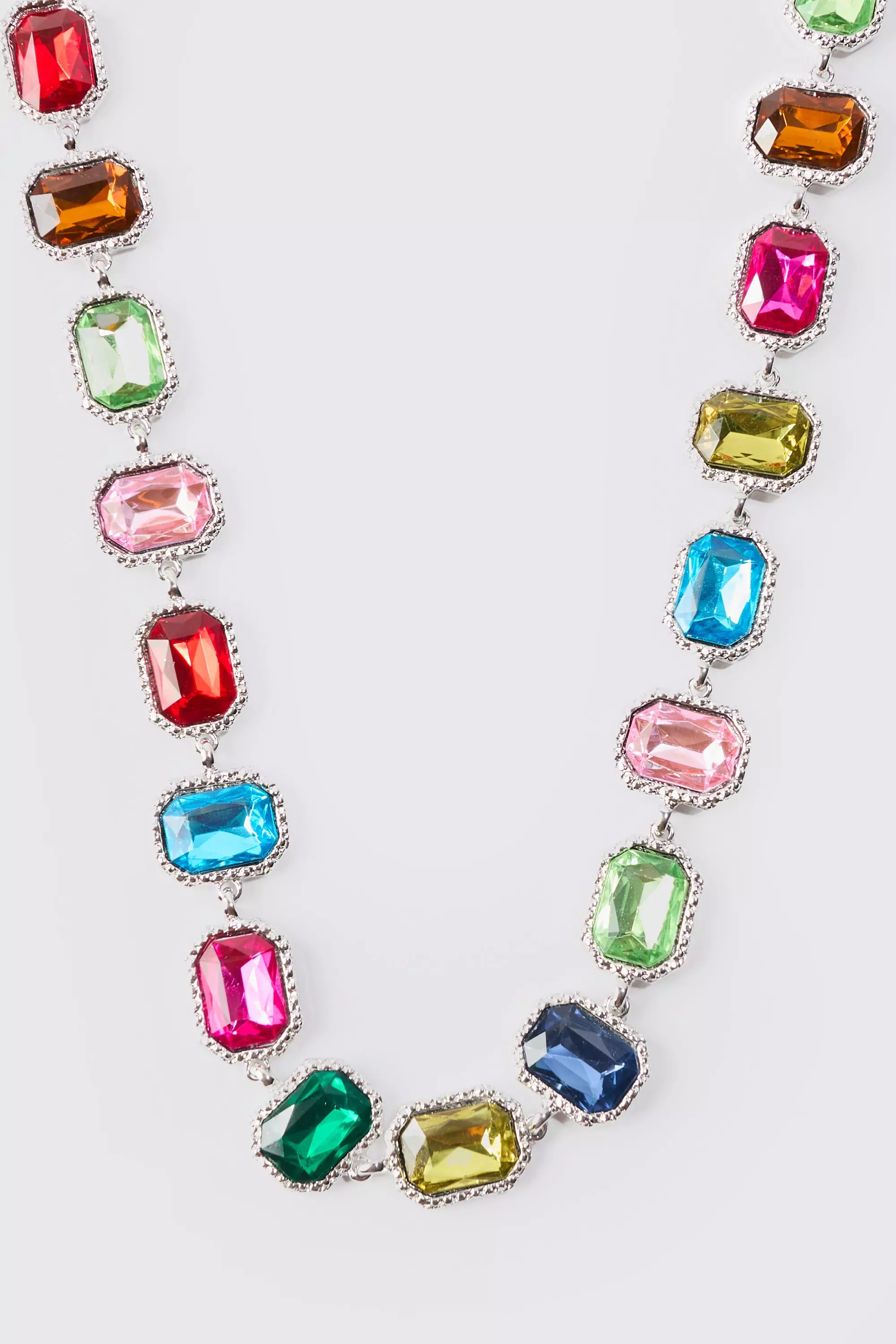 Multi Stone Multicolour Necklace alternative image