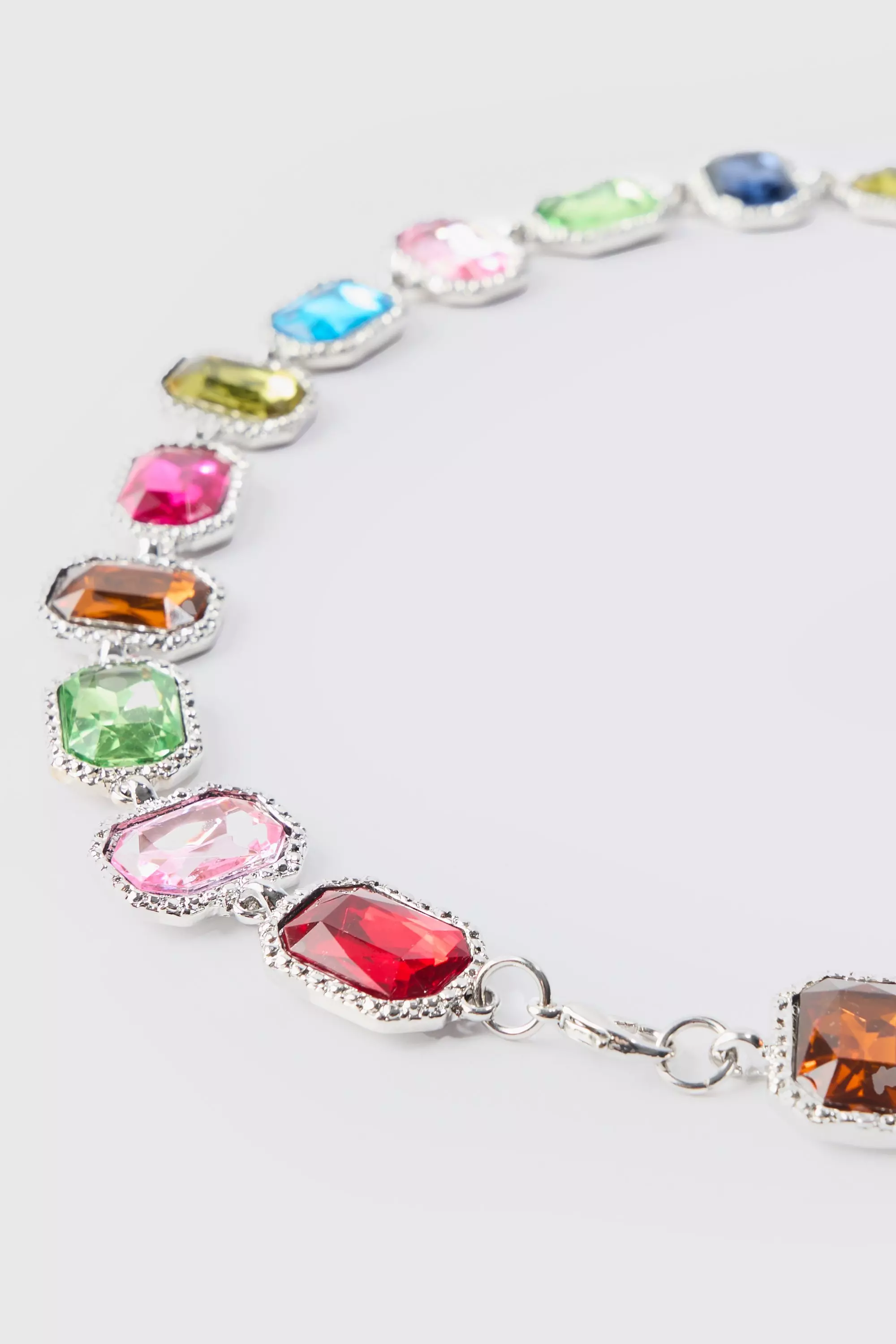 Multi Stone Multicolour Necklace alternative image
