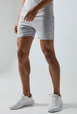 Man Active Geo Jacquard 5inch Shorts Grey