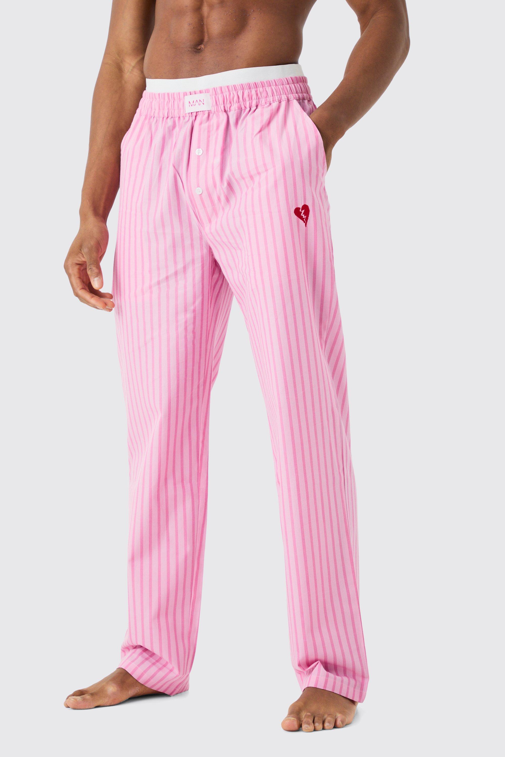 Love to Lounge pink striped sleepwear, Men's Fashion, Bottoms, Sleep and  Loungewear on Carousell