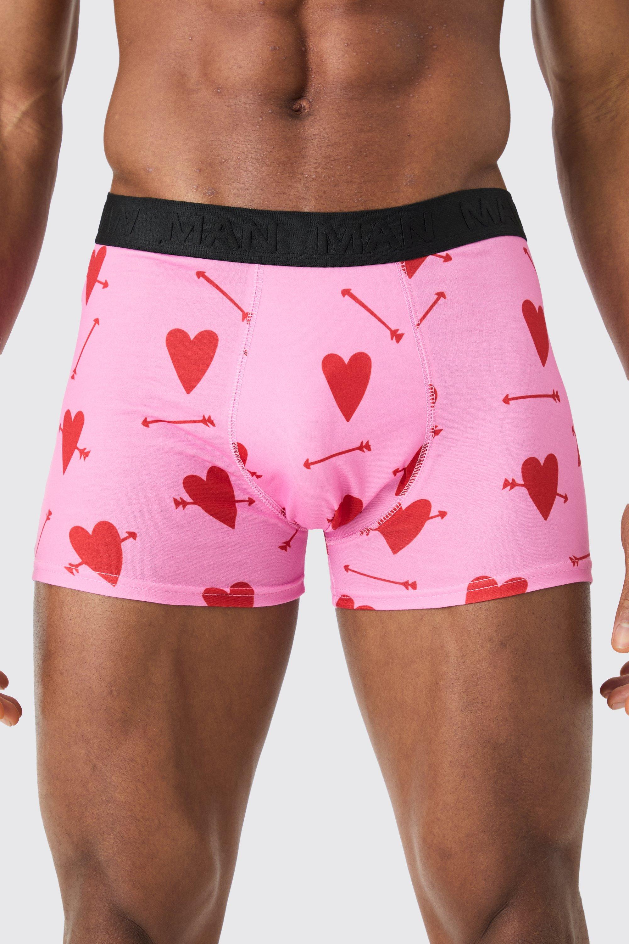 Man Valentines Heart Briefs