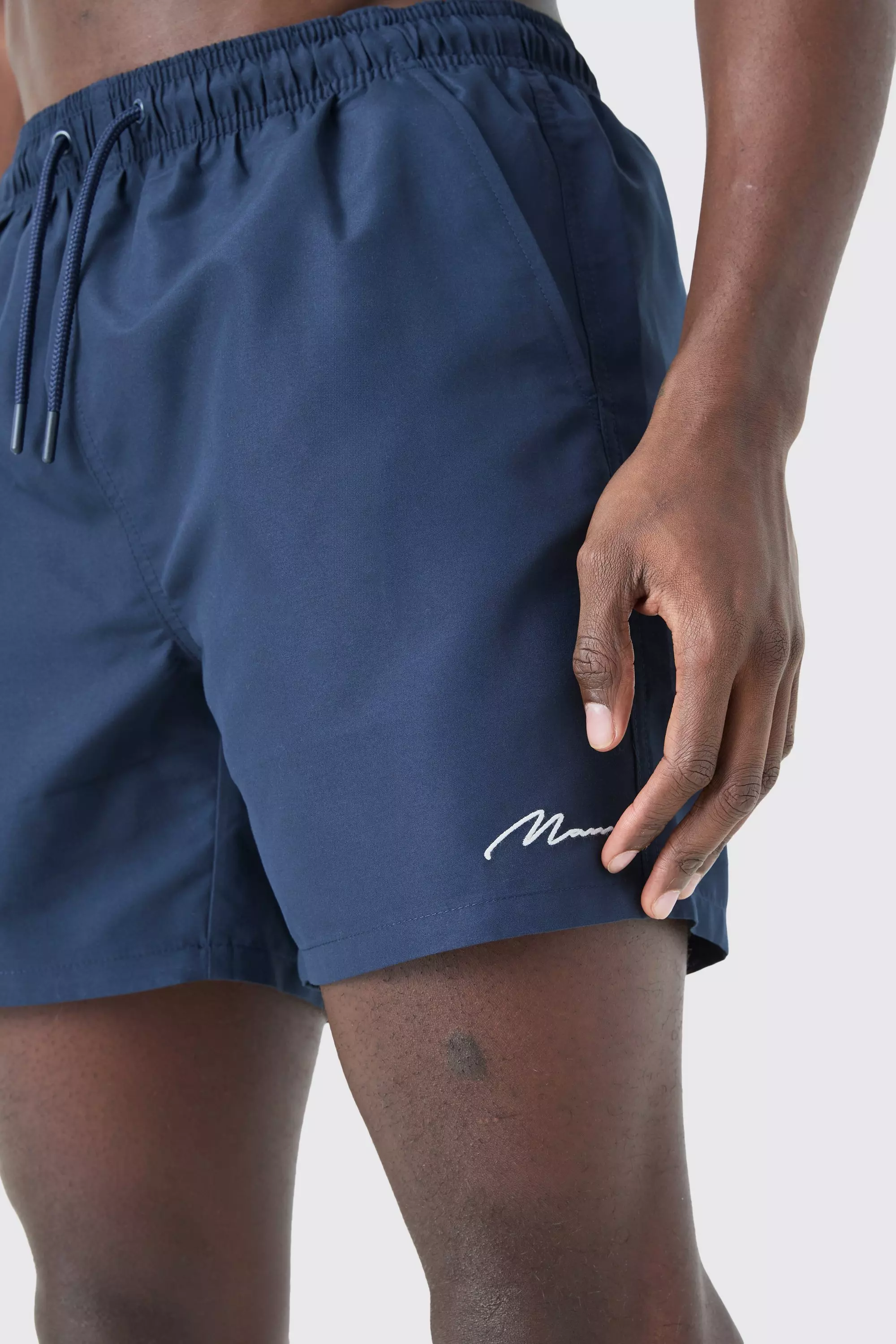Navy Man Signature Middellange Zwembroek alternatieve afbeelding