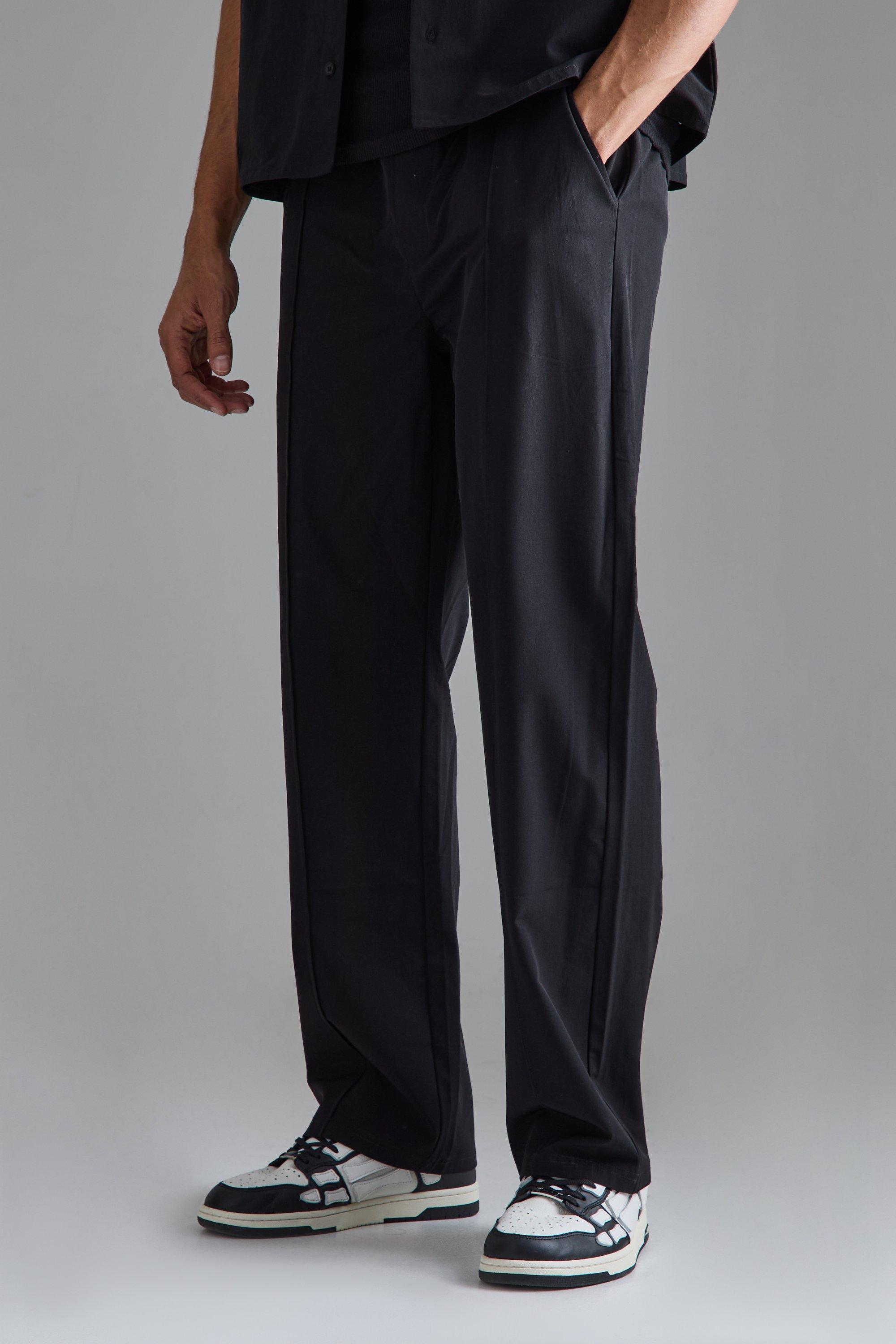 Mens Elastic Waist Pants, Stretchable Waist Pants